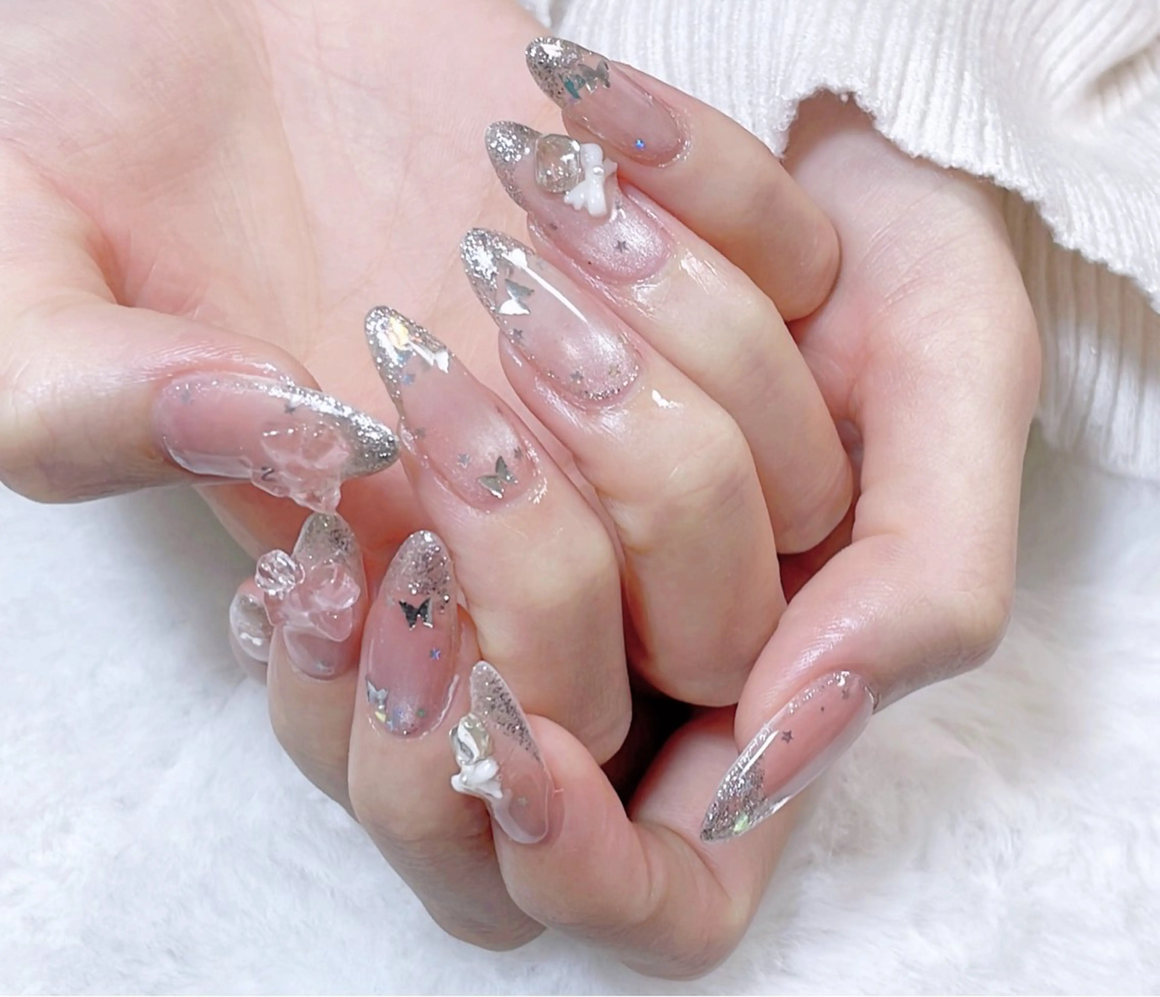 ネイル アニマル柄 アートネイル チークネイル フラッシュネイル フットネイル ハンドネイル B·U Nail大宮 長さだし専門店のネイルデザイン