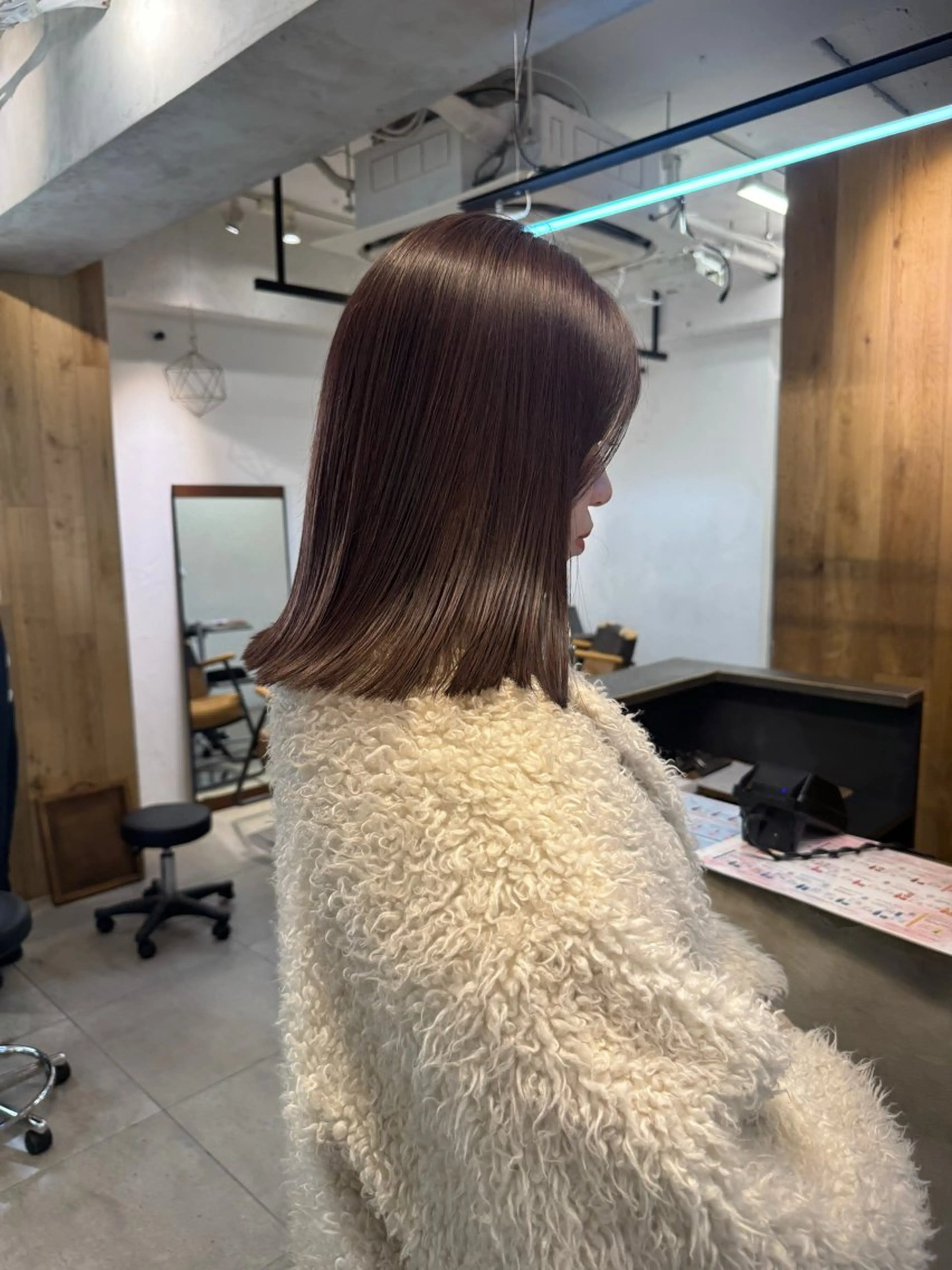 ミディアム カラー ブラウンカラー ラベンダーカラー ラベンダーブラウン カット ヘアカラー トリートメント Lomalia 🤍🫧/makoのヘアスタイル