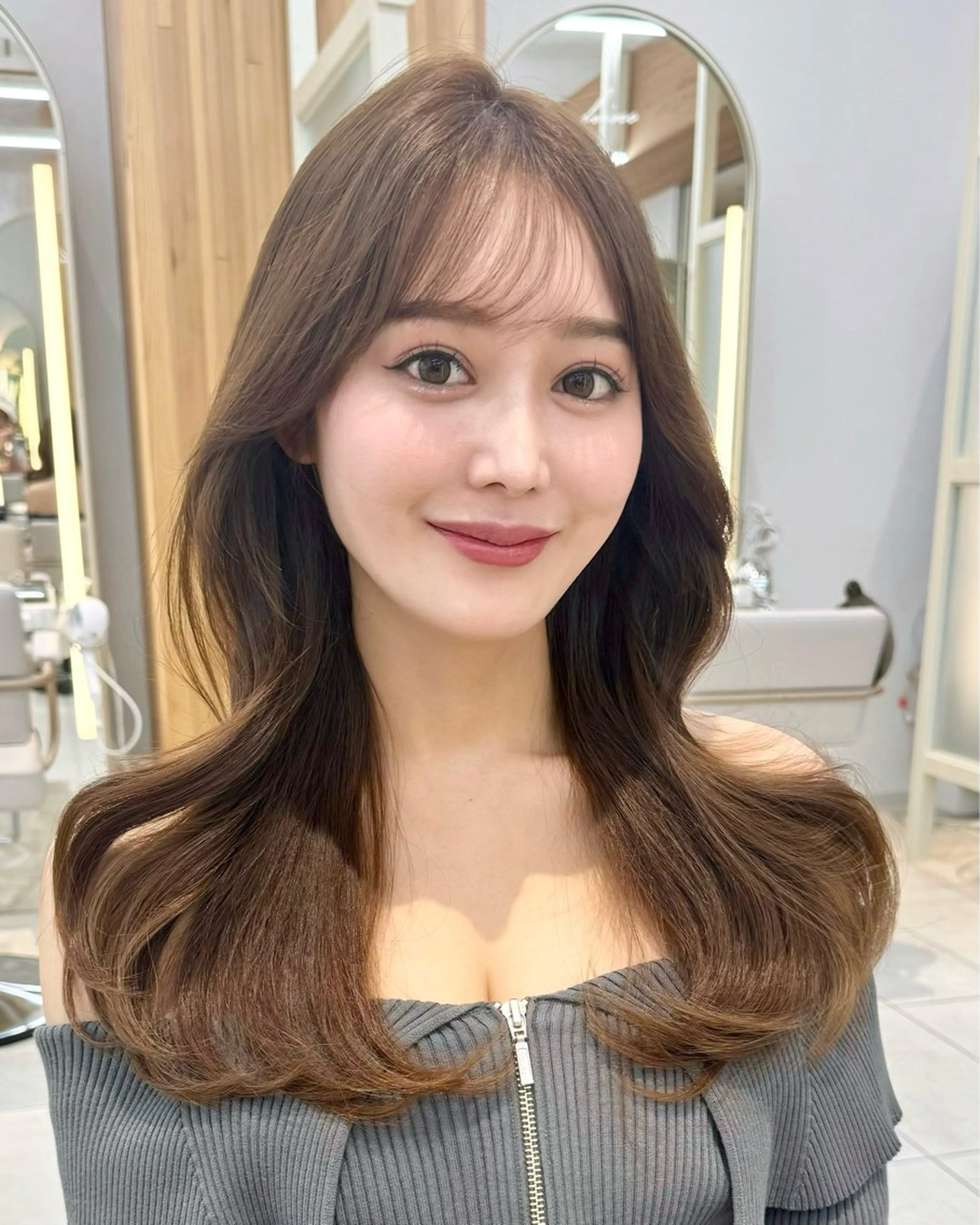 🤍韓国Style🇰🇷🤍韓国トレンドカット🤎🧡極上ヘアマスク💓今の流行りを提供いたします😊の写真