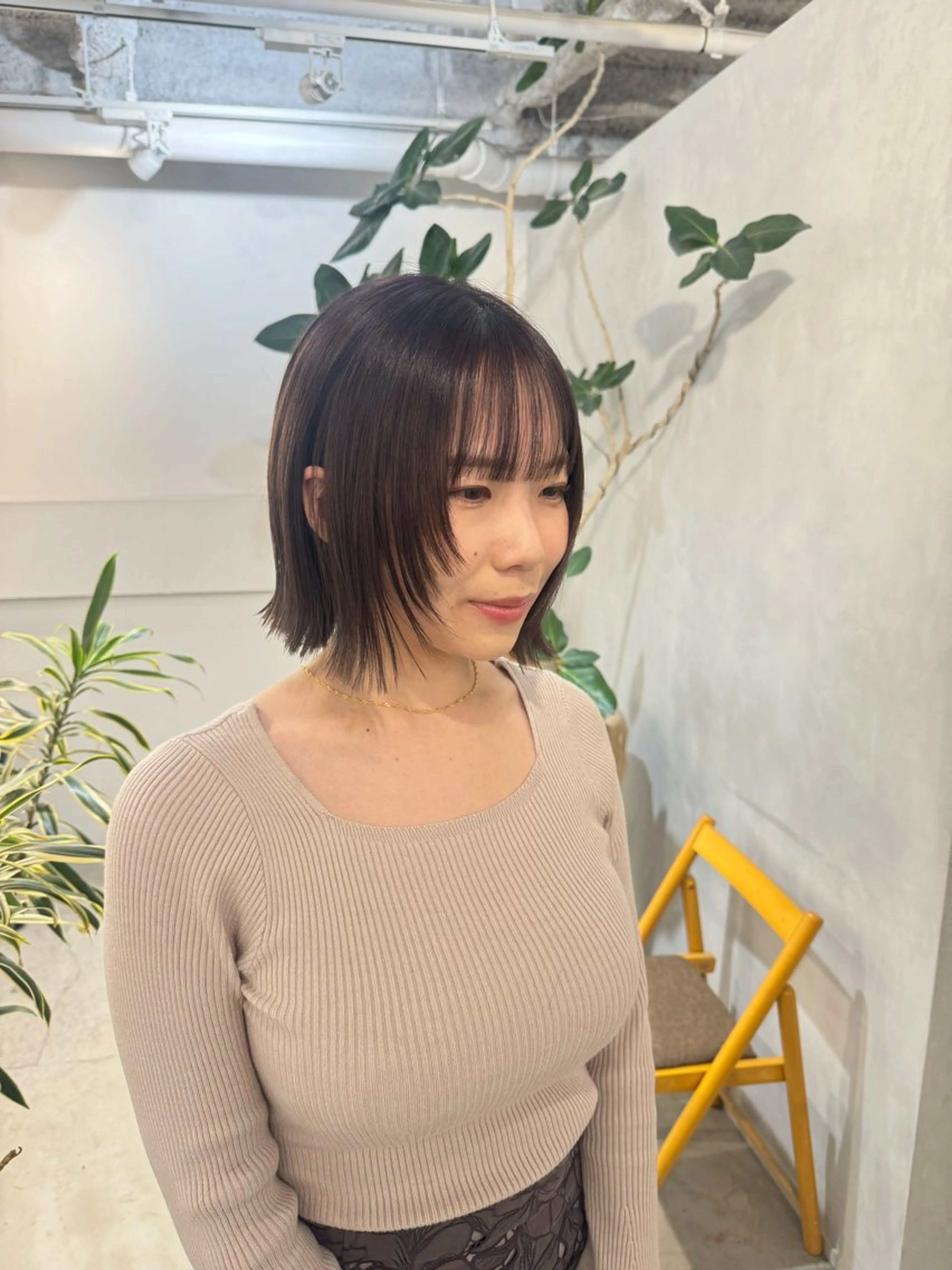 セミロング カット ヘアセット 顔周りcut・ご相談 ＝新宿しずく🇰🇷のヘアスタイル