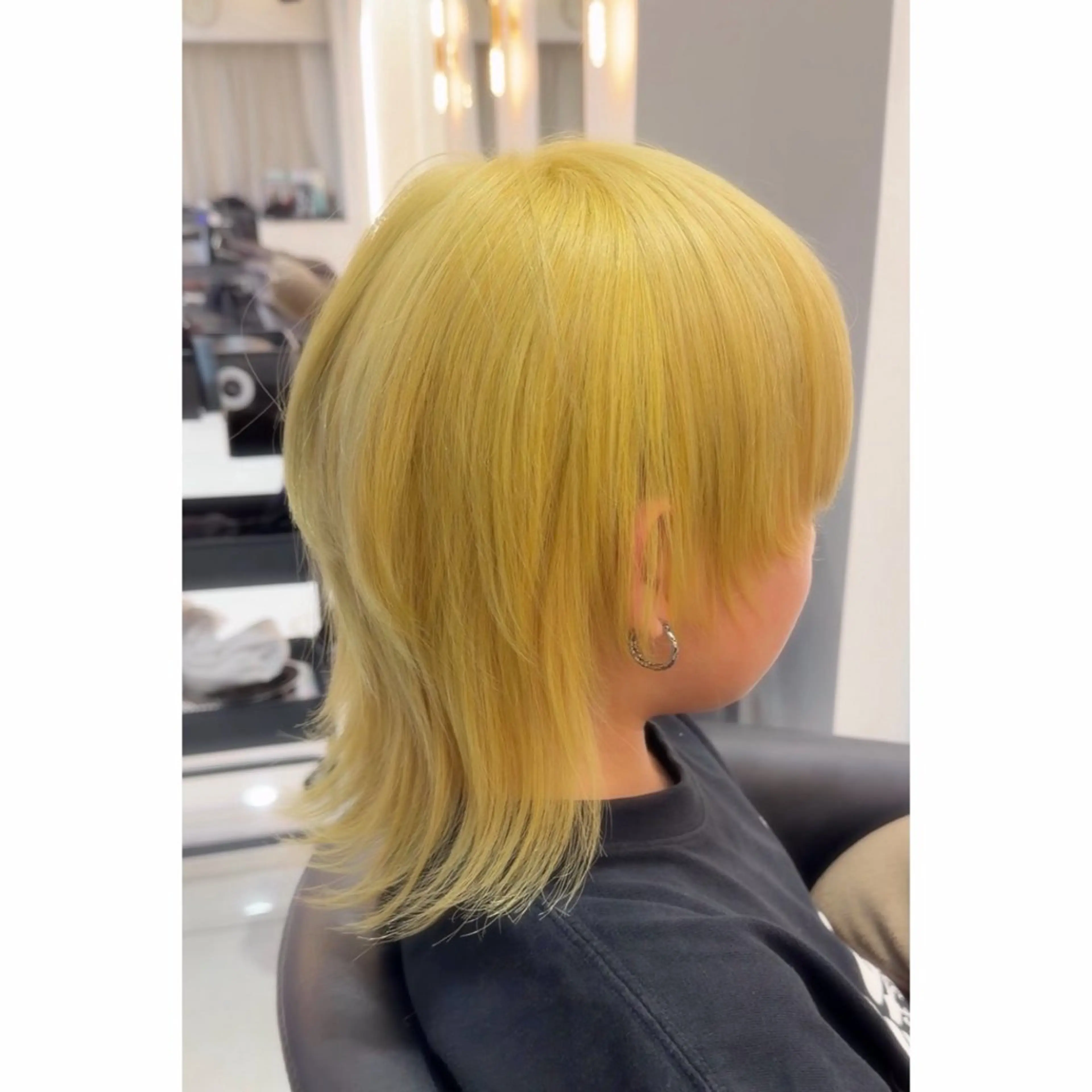 ショート カラー メンズ キッズ メンズウルフカット ウルフカット カット ヘアカラー トリートメント beaute錦糸町 🦖⋆͛yuka💚のヘアスタイル