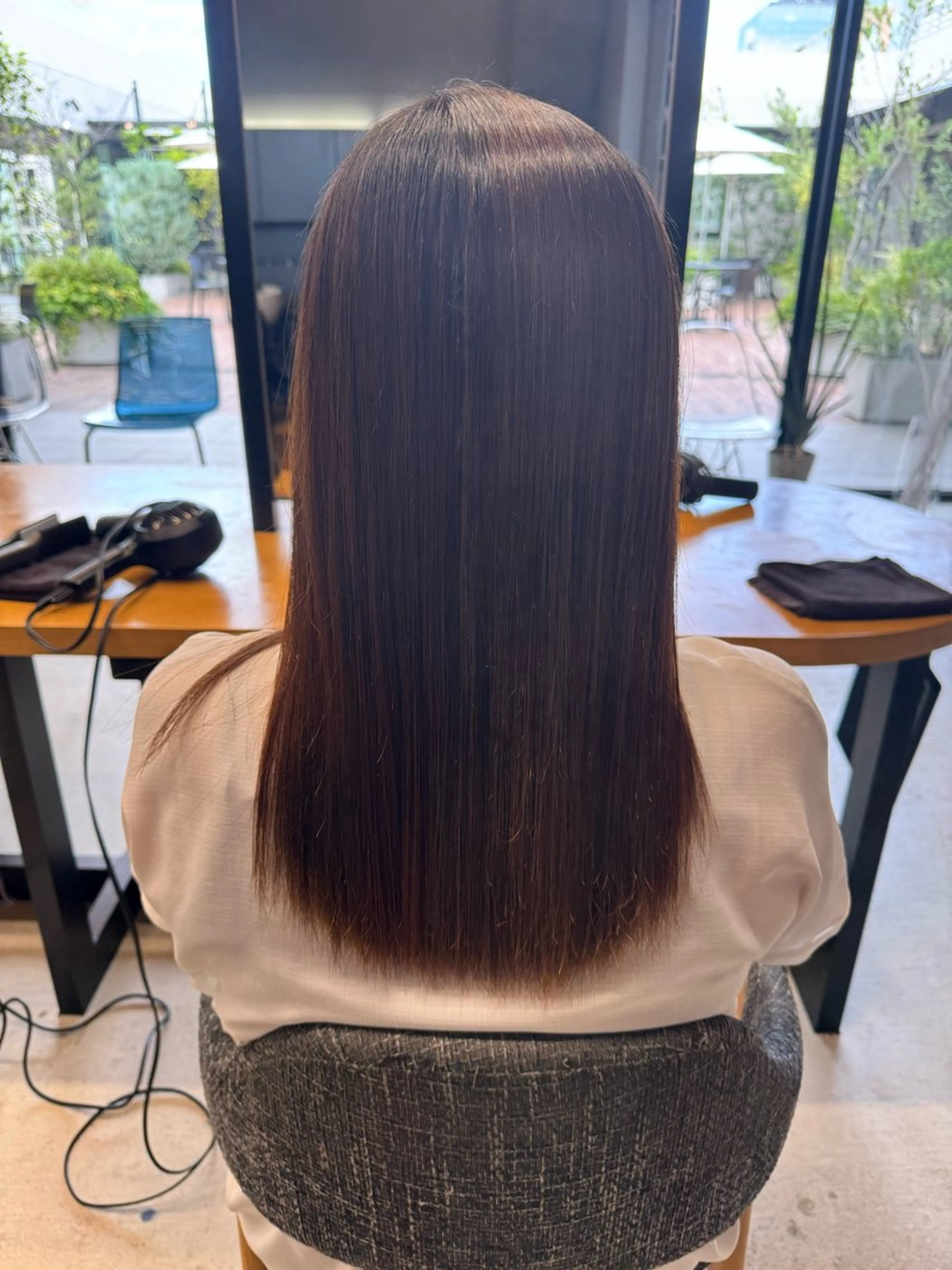 ロング パーマ 縮毛矯正 縮毛矯正 トリートメント 🎀レイナ／透明感 ／艶感／髪質改善🎀のヘアスタイル