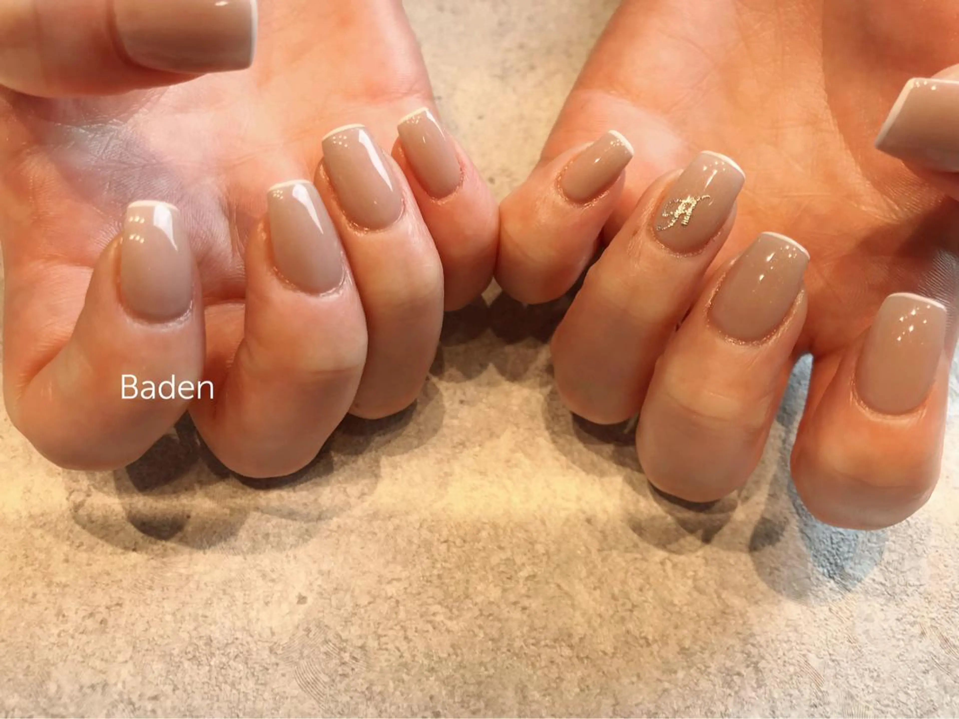 ネイル フレンチネイル ワンカラーネイル ハンドネイル Baden Nail ﾊﾞ-ﾃﾞﾝ ﾈｲﾙのネイルデザイン