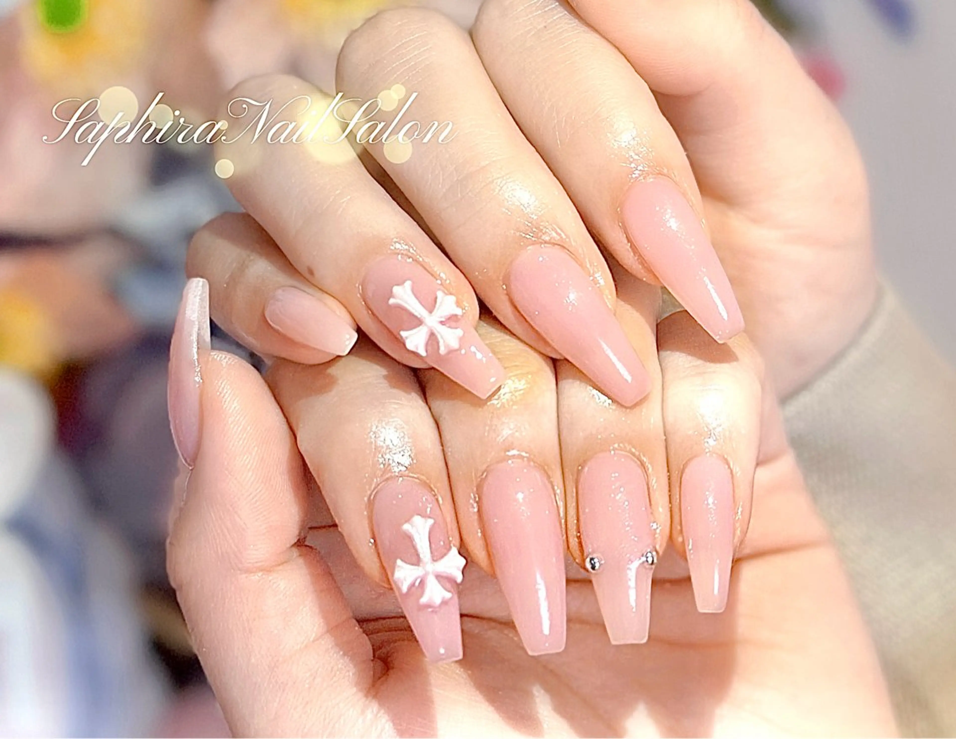 カラー ハンドネイル Saphiraネイル サロン錦糸町のネイルデザイン