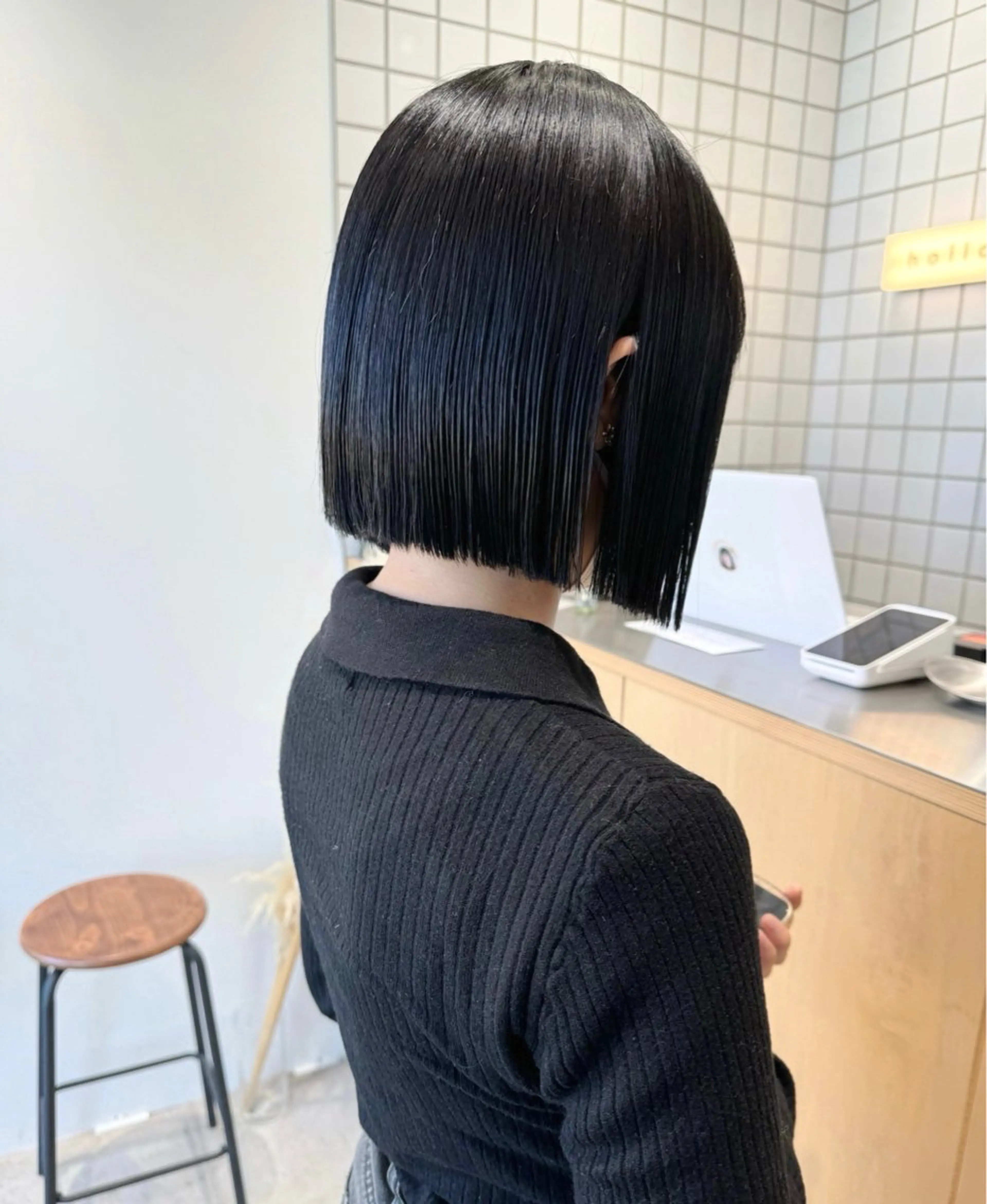 ショート ボブ タンバルモリ 韓国風ヘア 外ハネヘア カット ヘアカラー トリートメント タッセルボブ /DAIKIのヘアスタイル