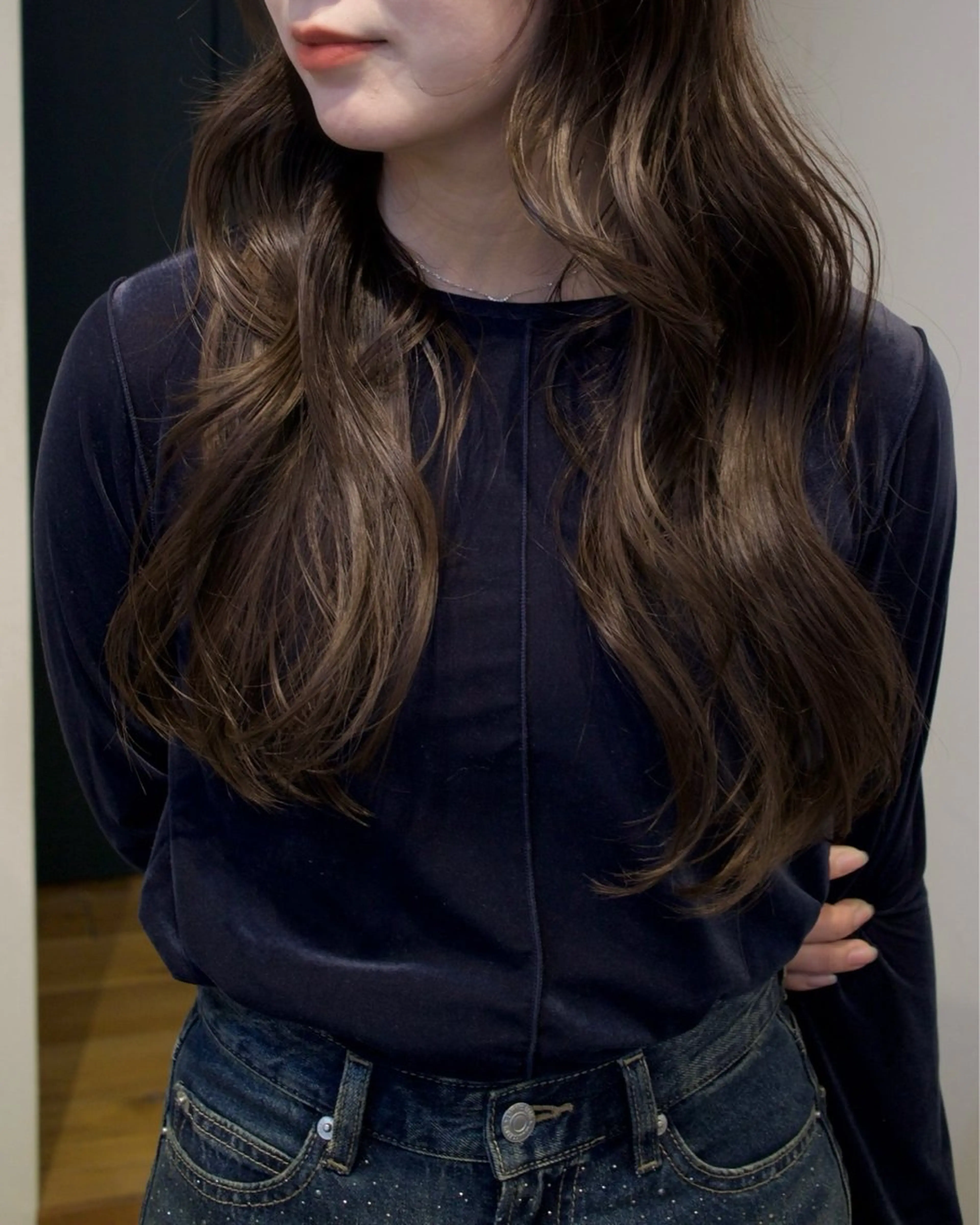 ロング カラー ヘアアレンジ ベージュカラー ブリーチ 透明感カラー ダブルカラー ブリーチなしカラー ヘアカラー トリートメント ᵐⁱᵏⁱᵏᵒ / レイヤー★のヘアスタイル