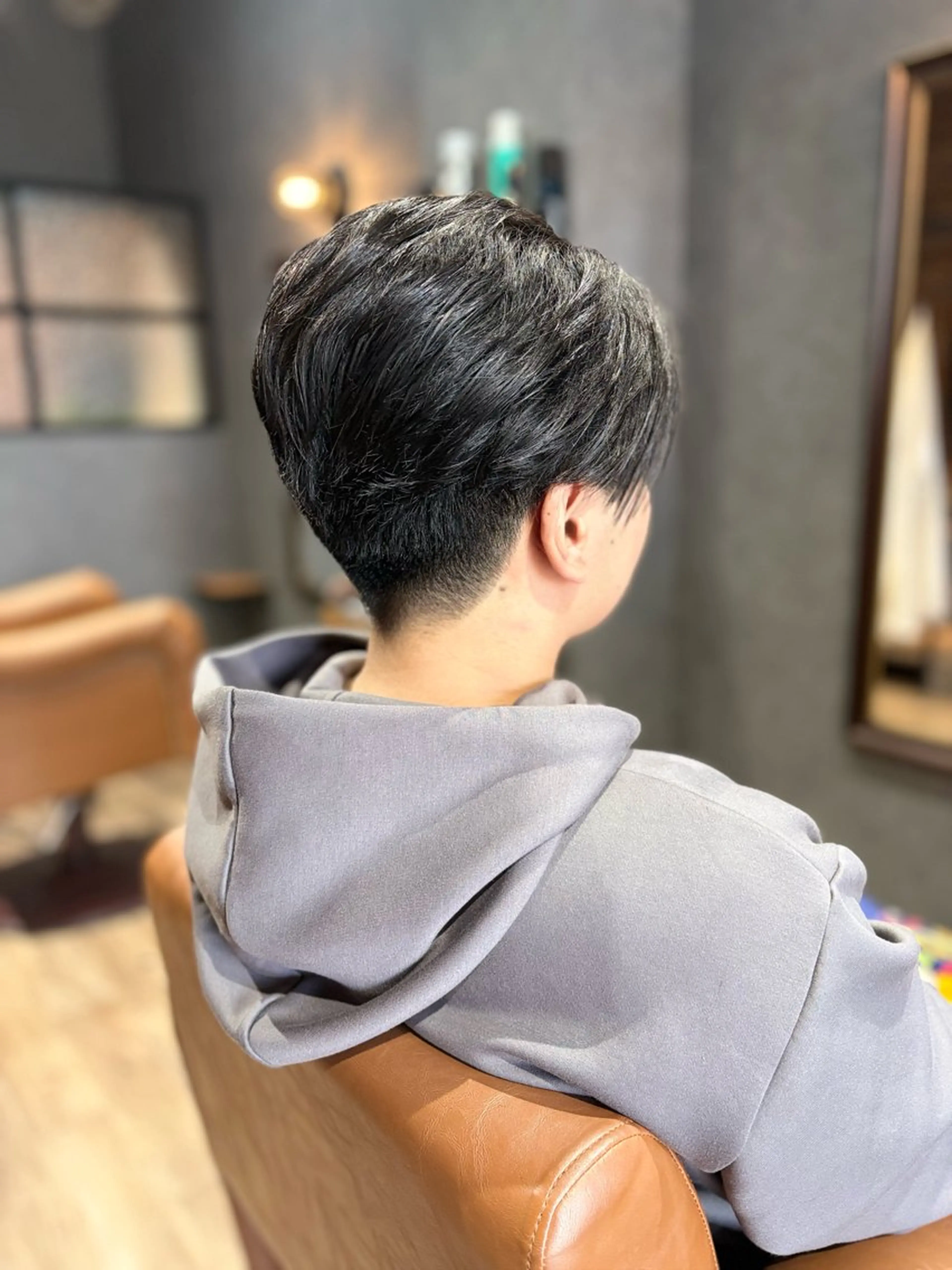 メンズ センターパート カット CAFNE ✂︎のヘアスタイル
