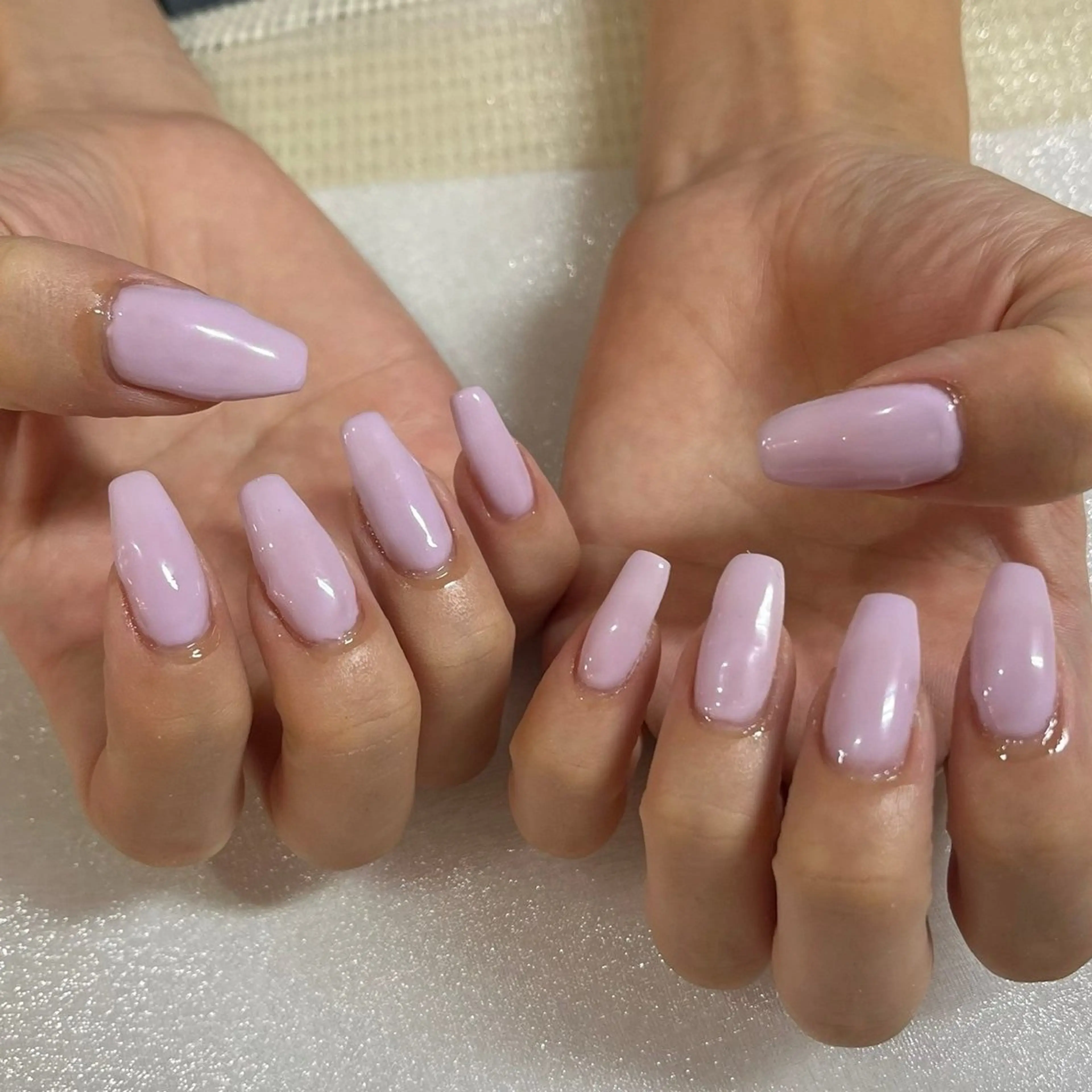 ネイル 長さ出し ジェルネイル ワンカラーネイル altino nailgardenのネイルデザイン