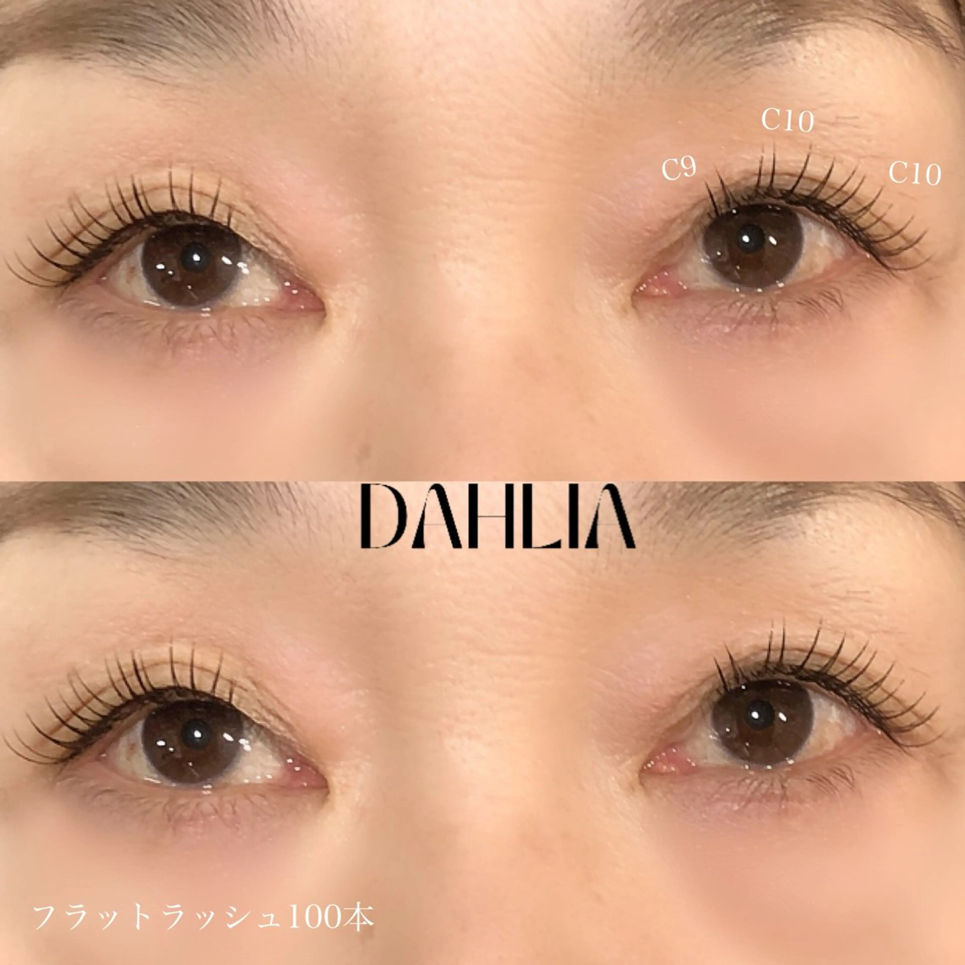 マツエク・マツパ フラットラッシュ Dahliaダリア 斉藤のマツエク・マツパデザイン