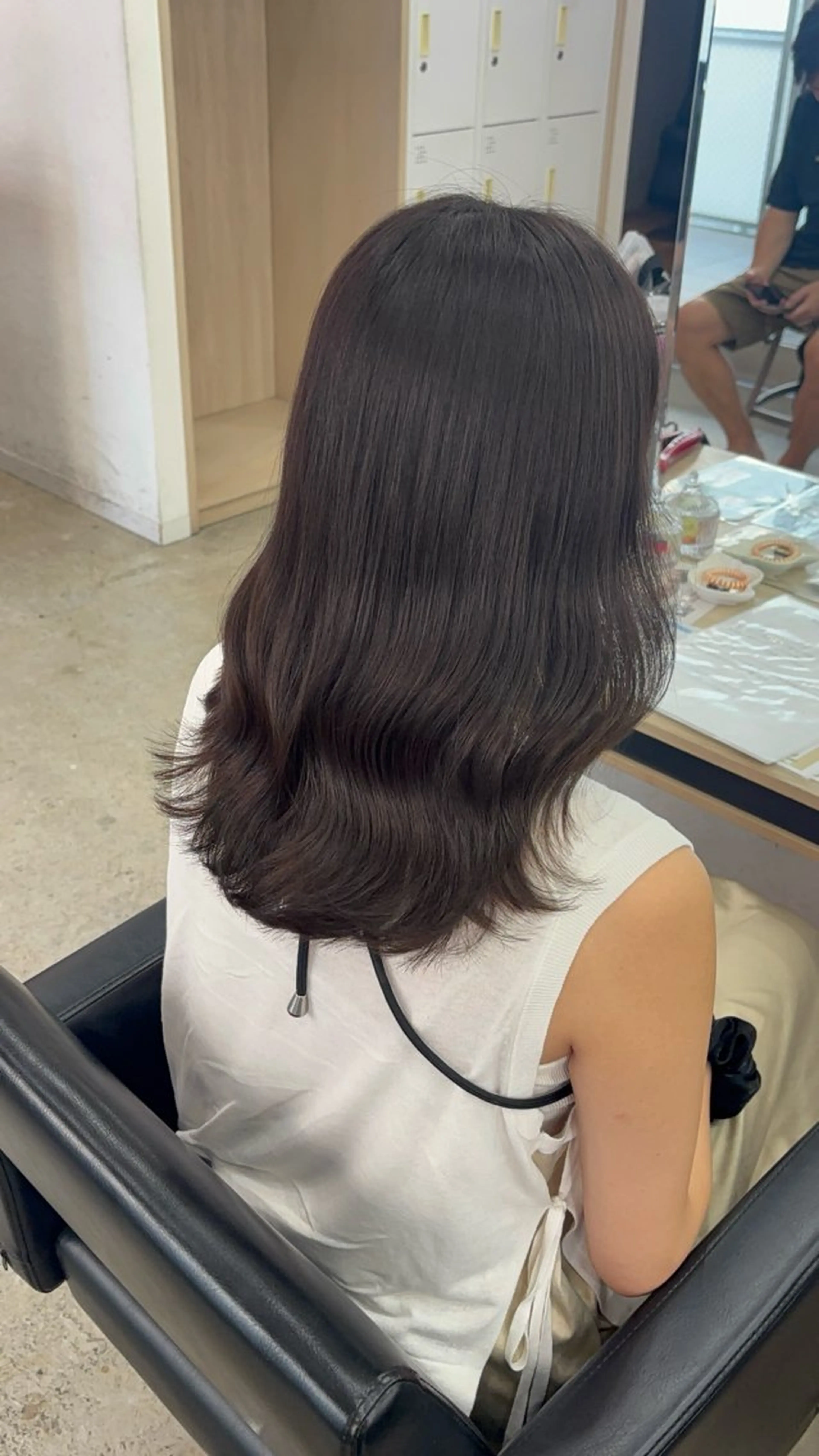 セミロング カラー カット ヘアカラー 🪽髪質改善矯正 🤍MIU🤍のヘアスタイル