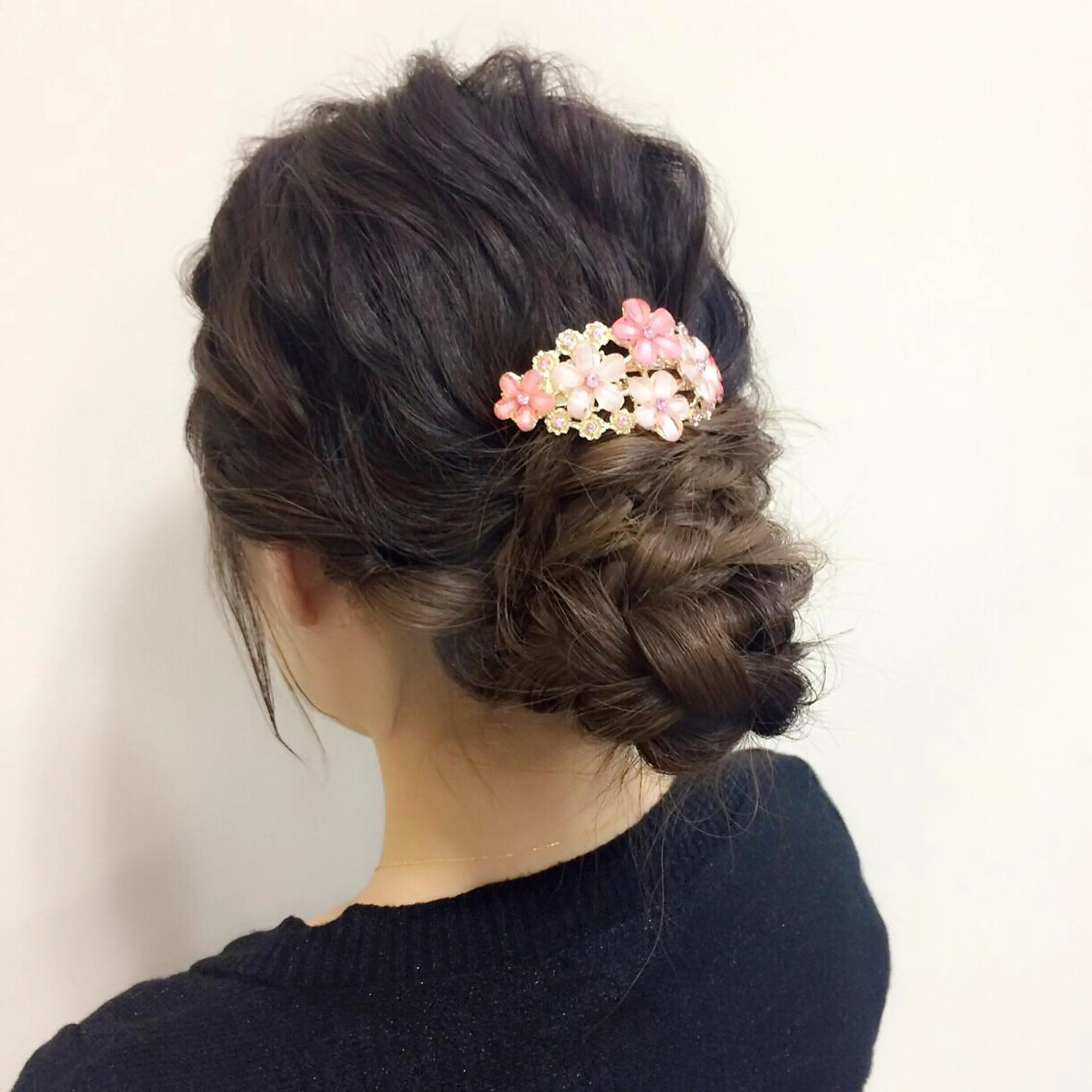 ロング ヘアアレンジ 三つ編み 沢田 瞳のヘアスタイル