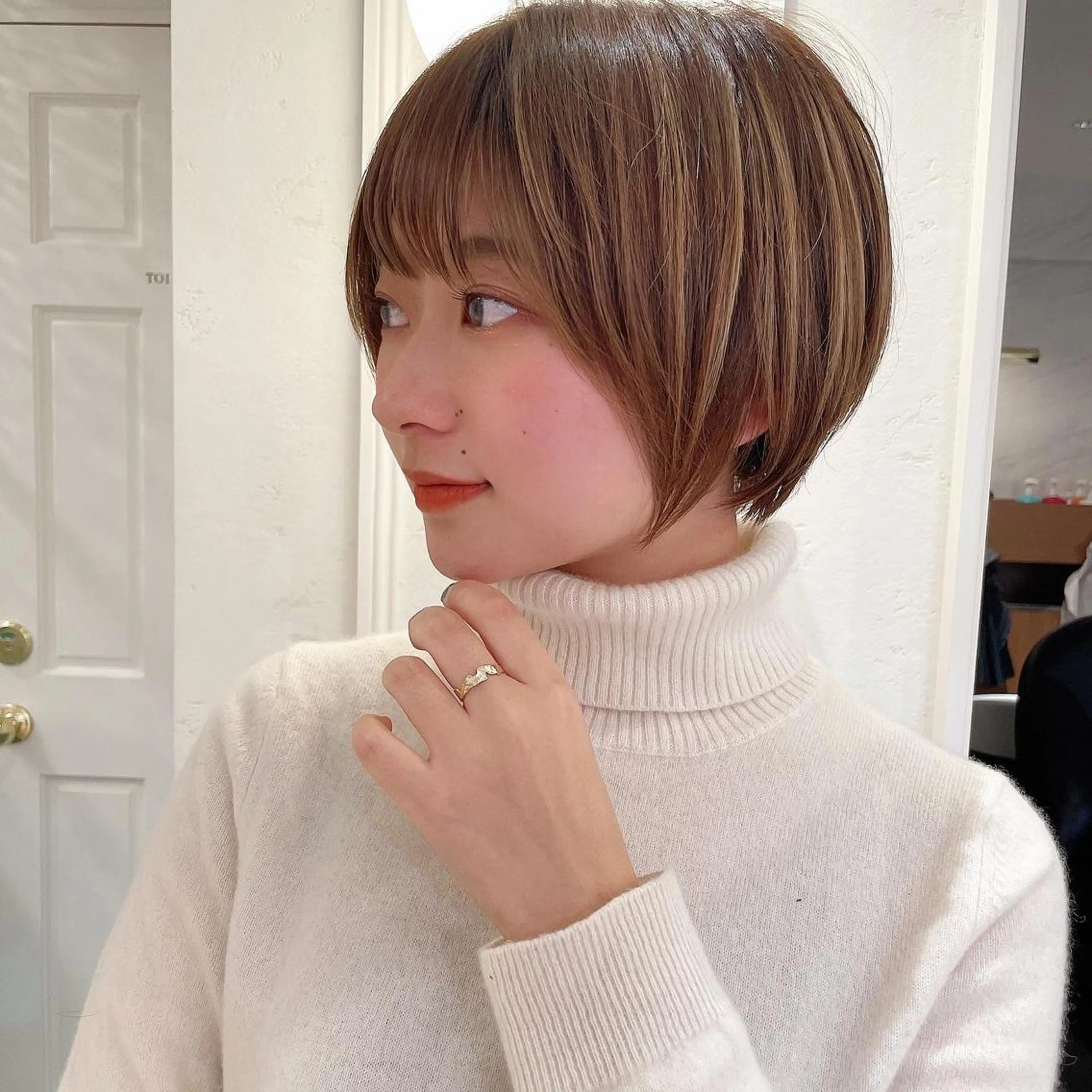 ショート カット トリートメント 縮毛/ショート/ ボブ/レイヤー/小原のヘアスタイル