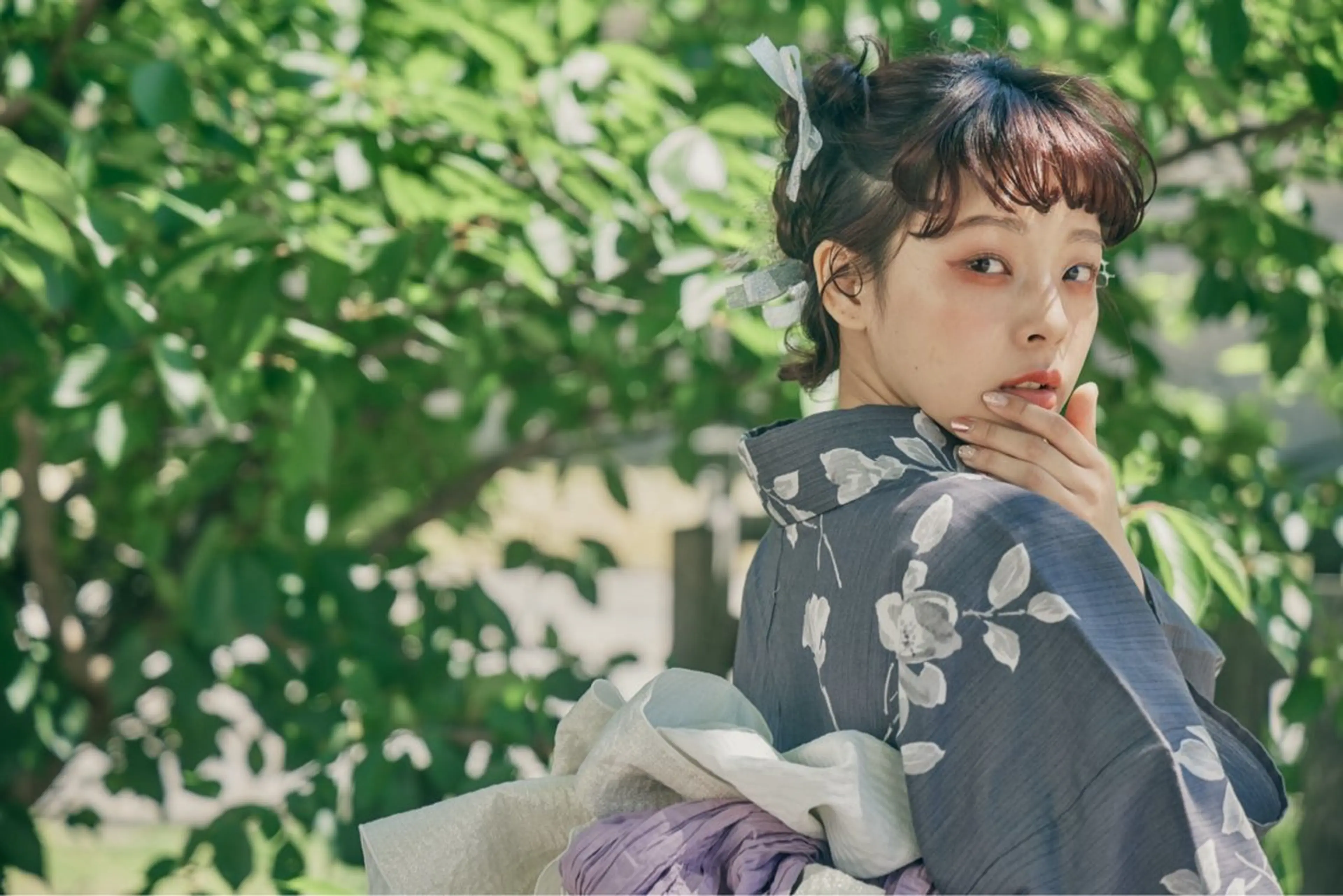 ミディアム ヘアアレンジ 新谷 桃子のヘアスタイル