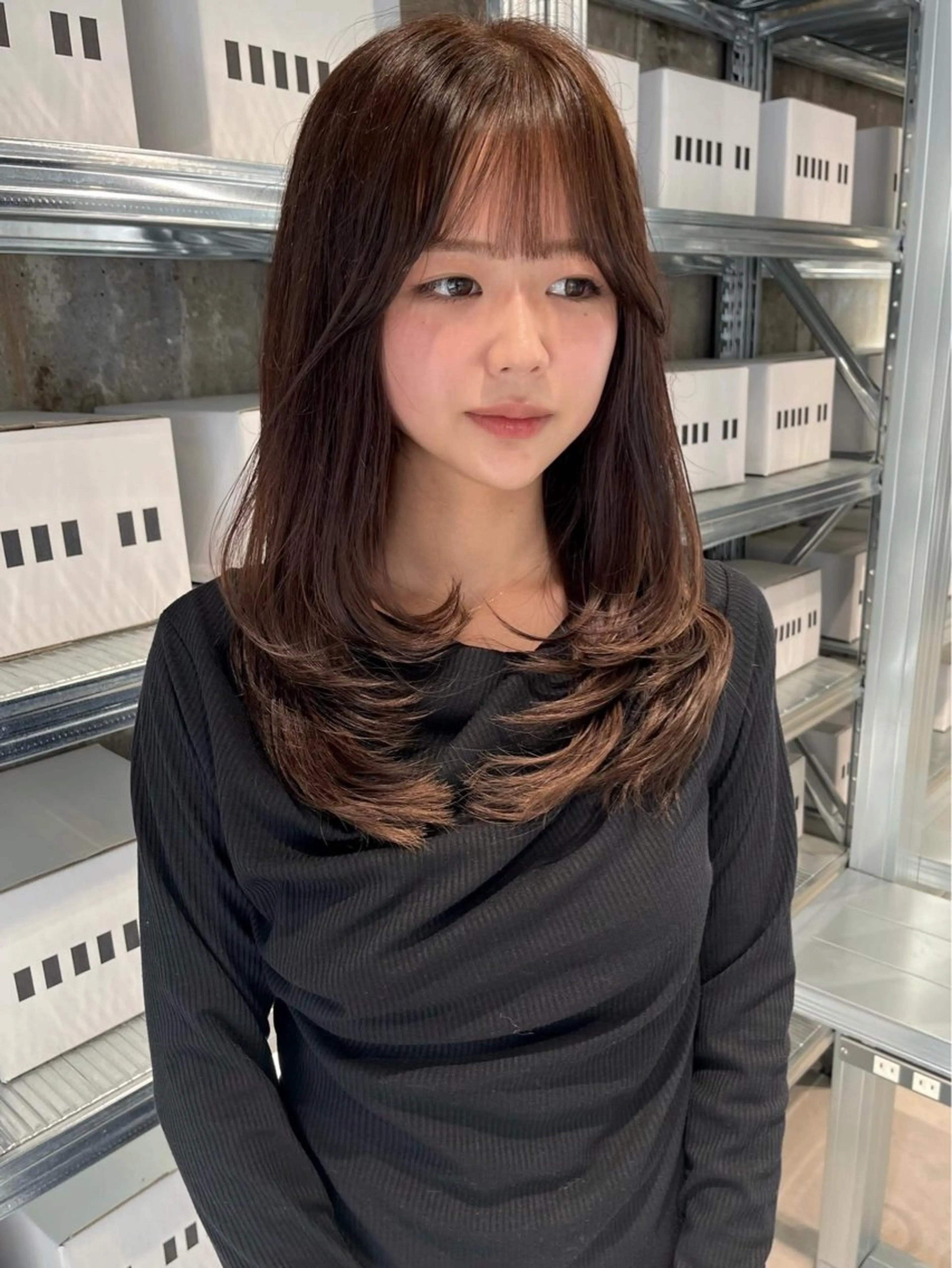 ロング カラー nanase / レイヤーカットのヘアスタイル