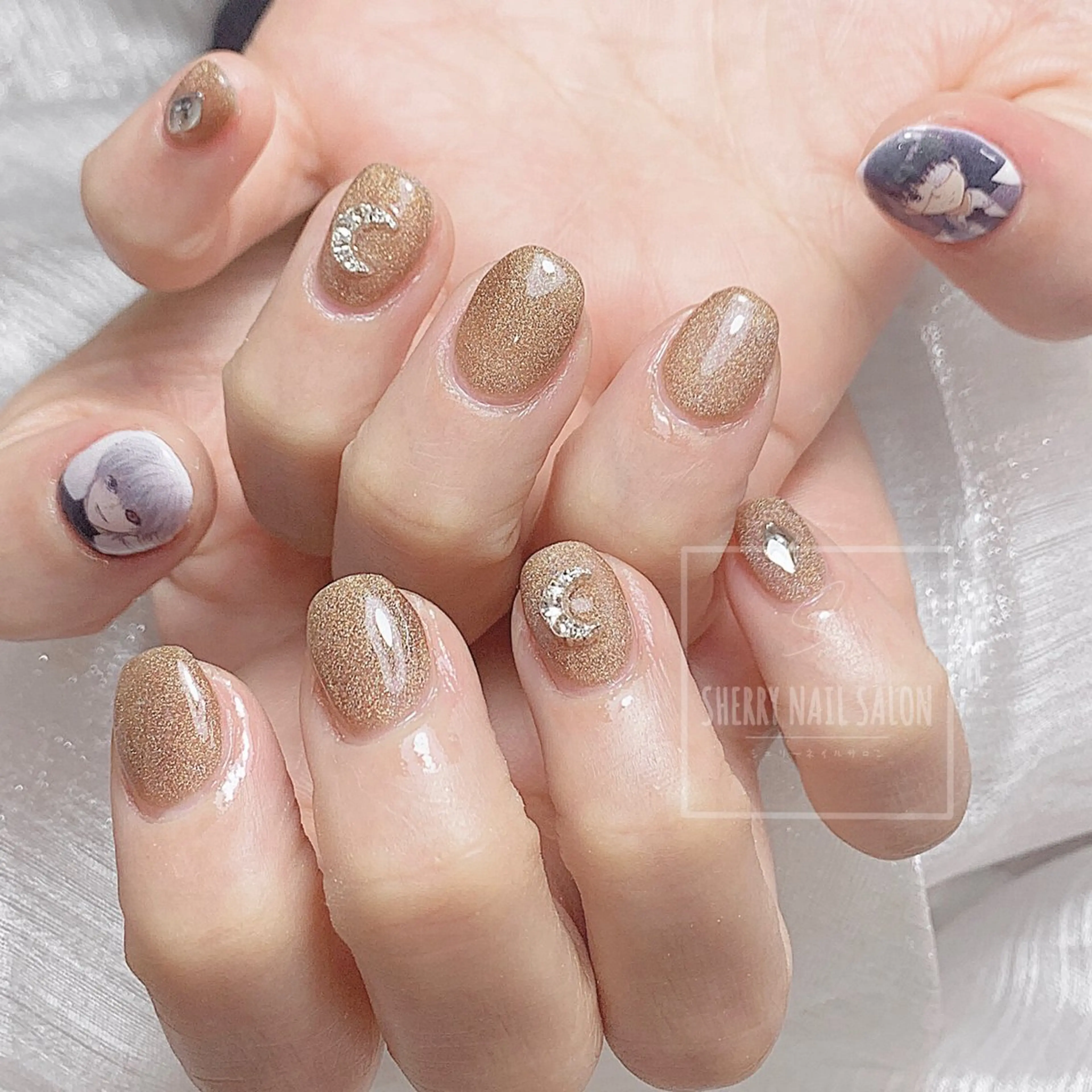 ネイル アートネイル チークネイル フレンチネイル ジェルネイル グラデーション moe自宅ネイルサロン所属・萌 自宅ネイルサロンのネイルデザイン