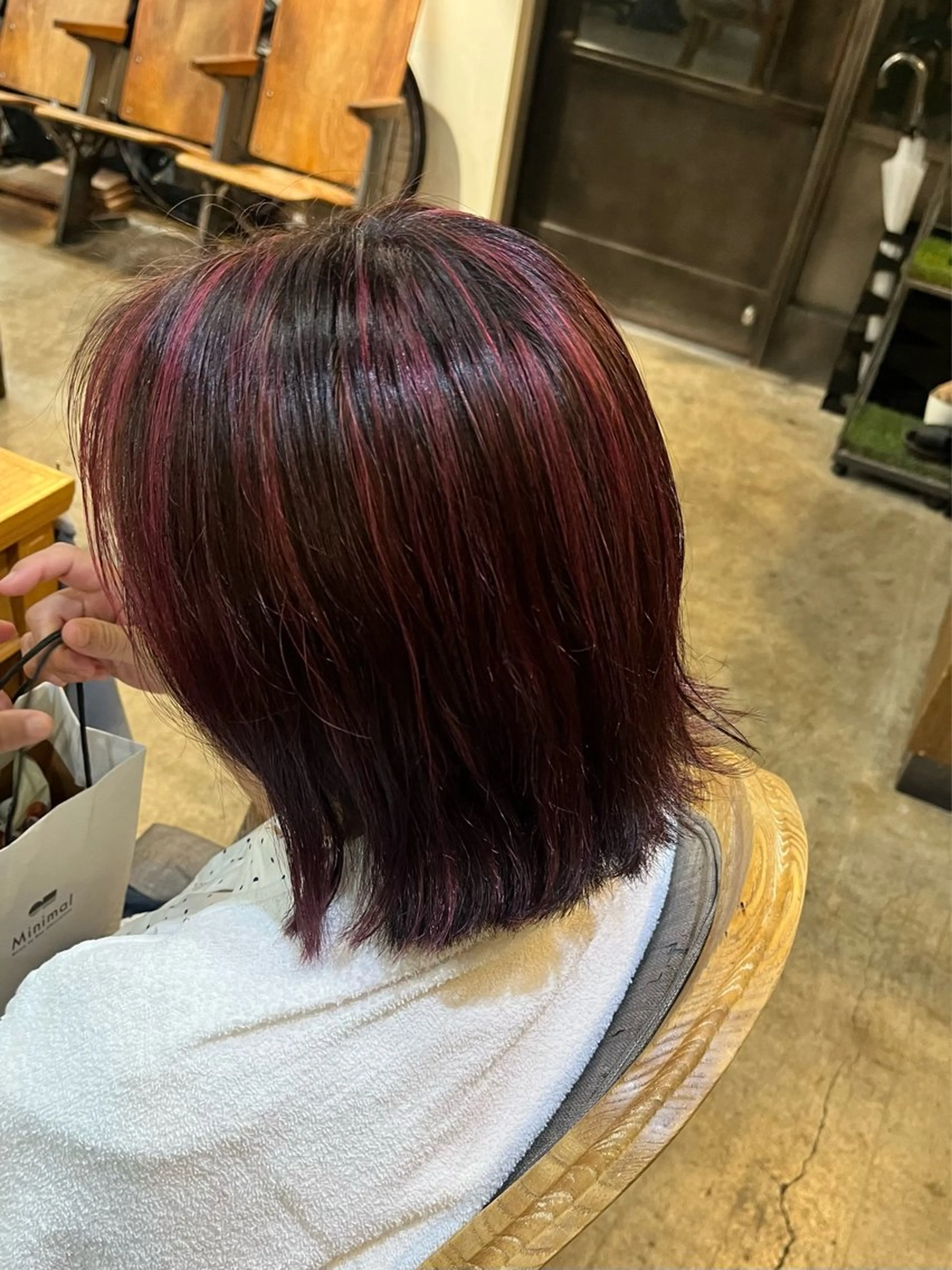 ショート カラー ヘアカラー 松原 樹里のヘアスタイル