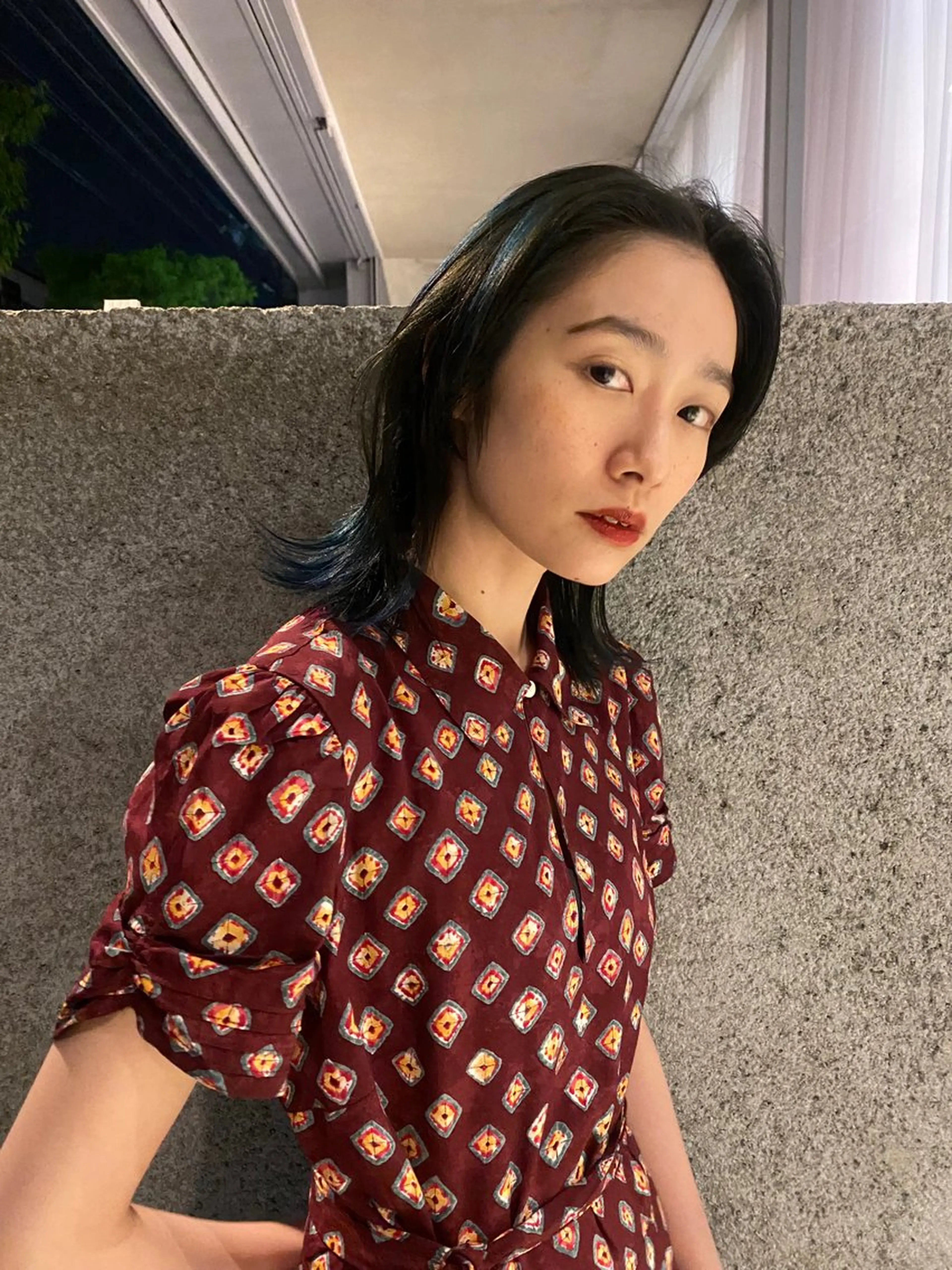 セミロング カラー レイヤーカット/ ダブルカラーサクライのヘアスタイル