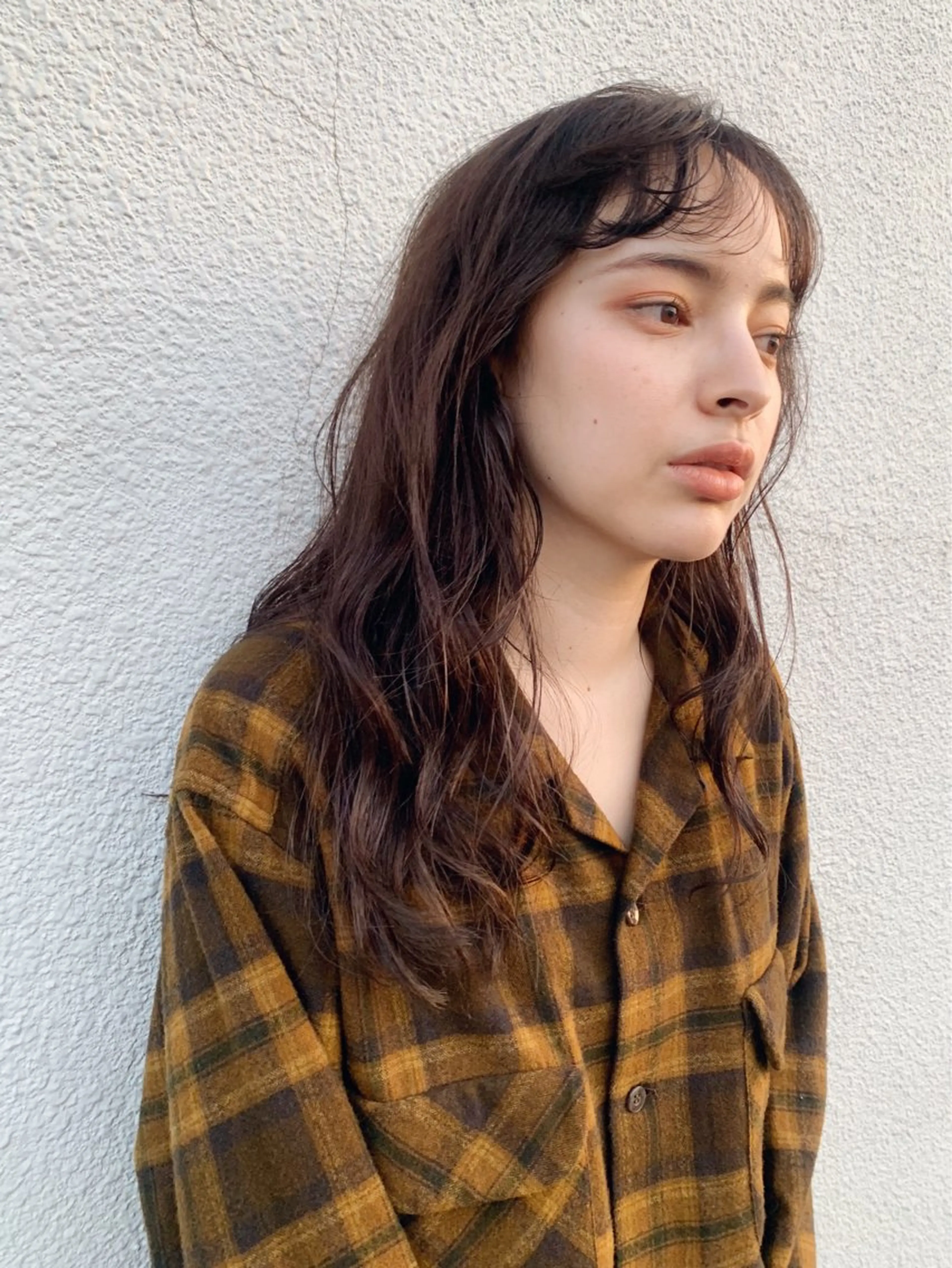 ロング カラー ブラウンカラー ロング 笹田 寛明のヘアスタイル