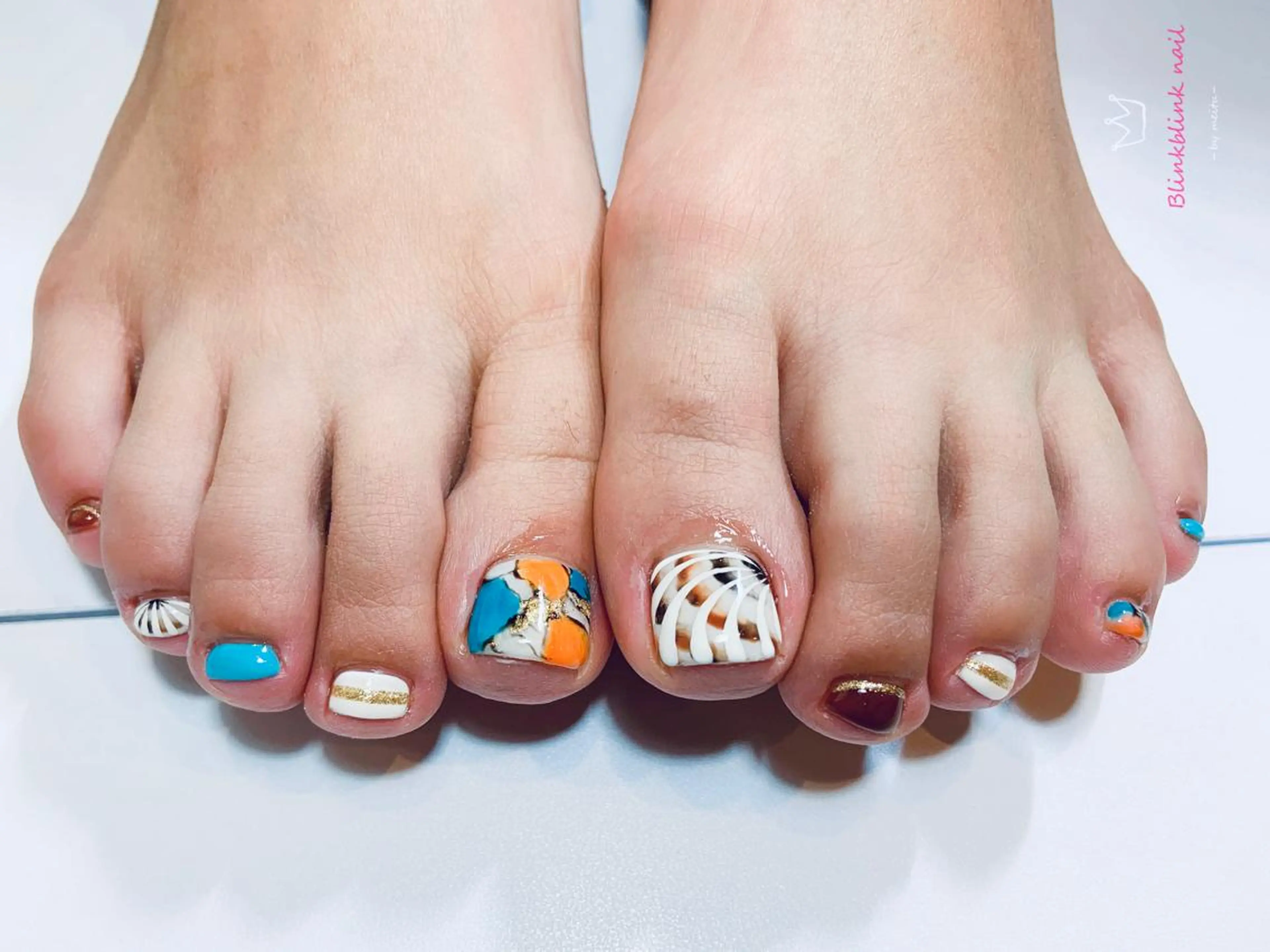 ショート ネイル フットネイル Style Nailのネイルデザイン