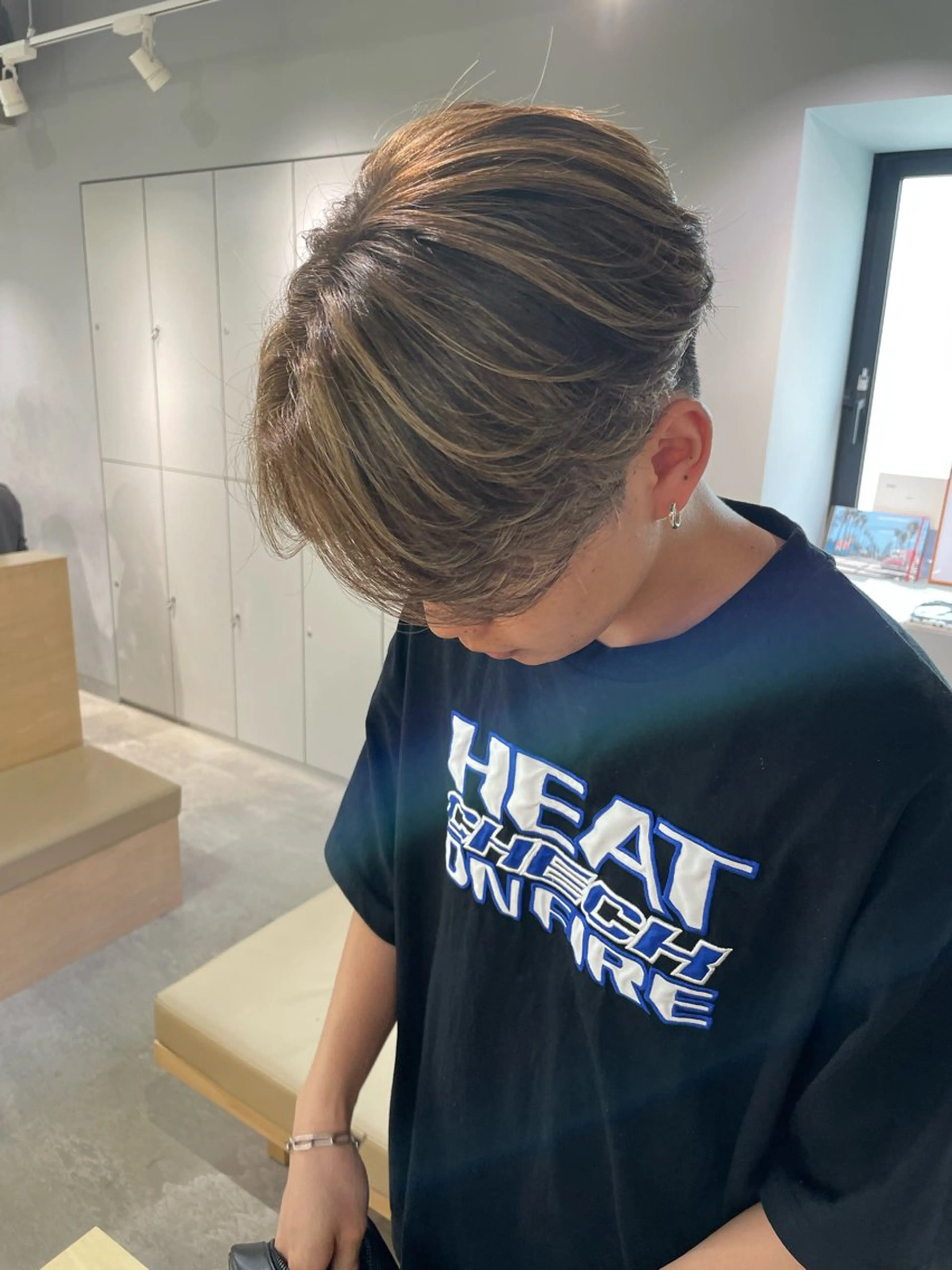 ショート カラー メンズ ヘアカラー マエダ リョウのヘアスタイル