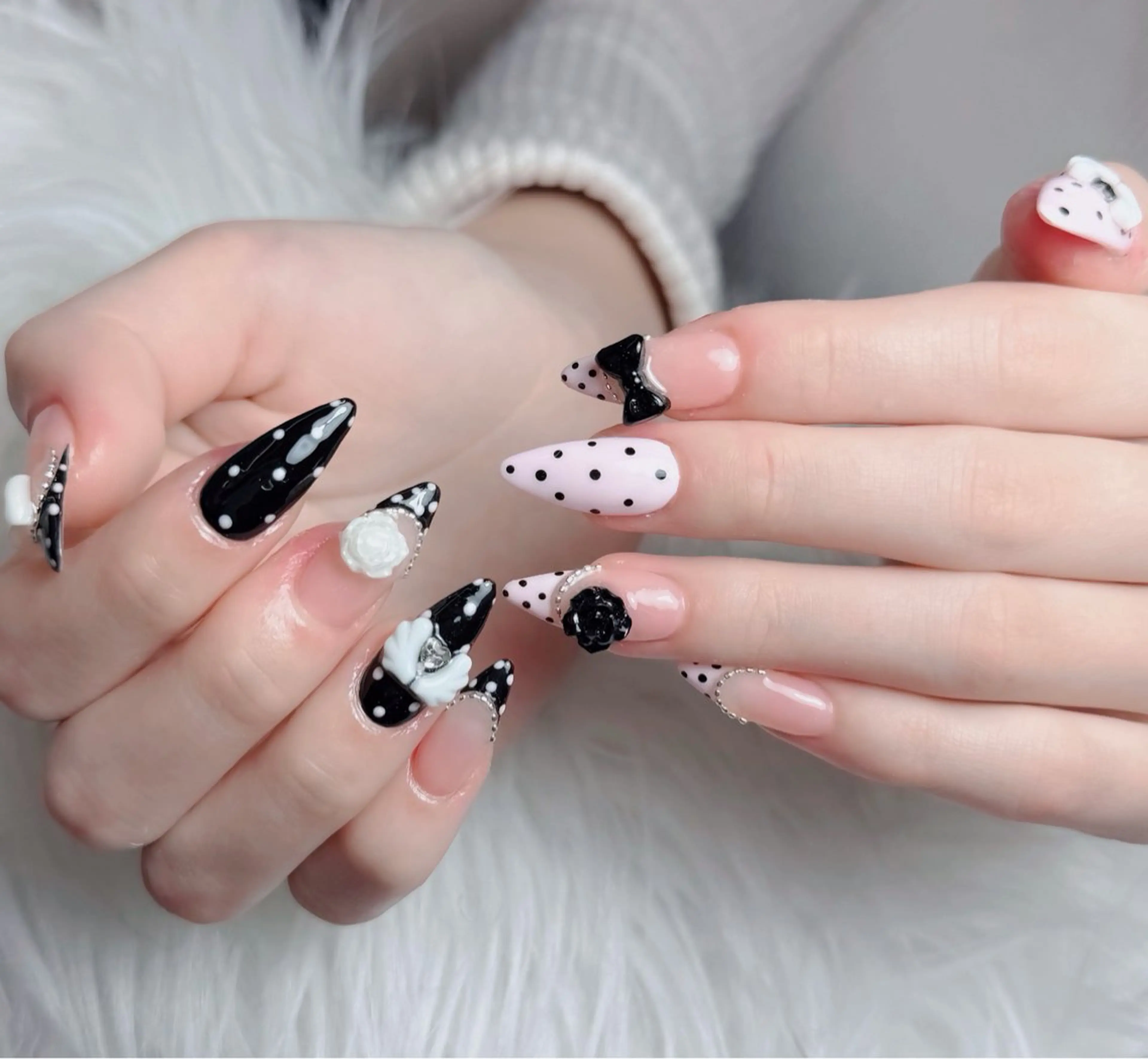 ネイル アートネイル フレンチネイル ジェルネイル 韓国ネイル マグネットネイル ハンドネイル Lenie Nail Okuboのネイルデザイン