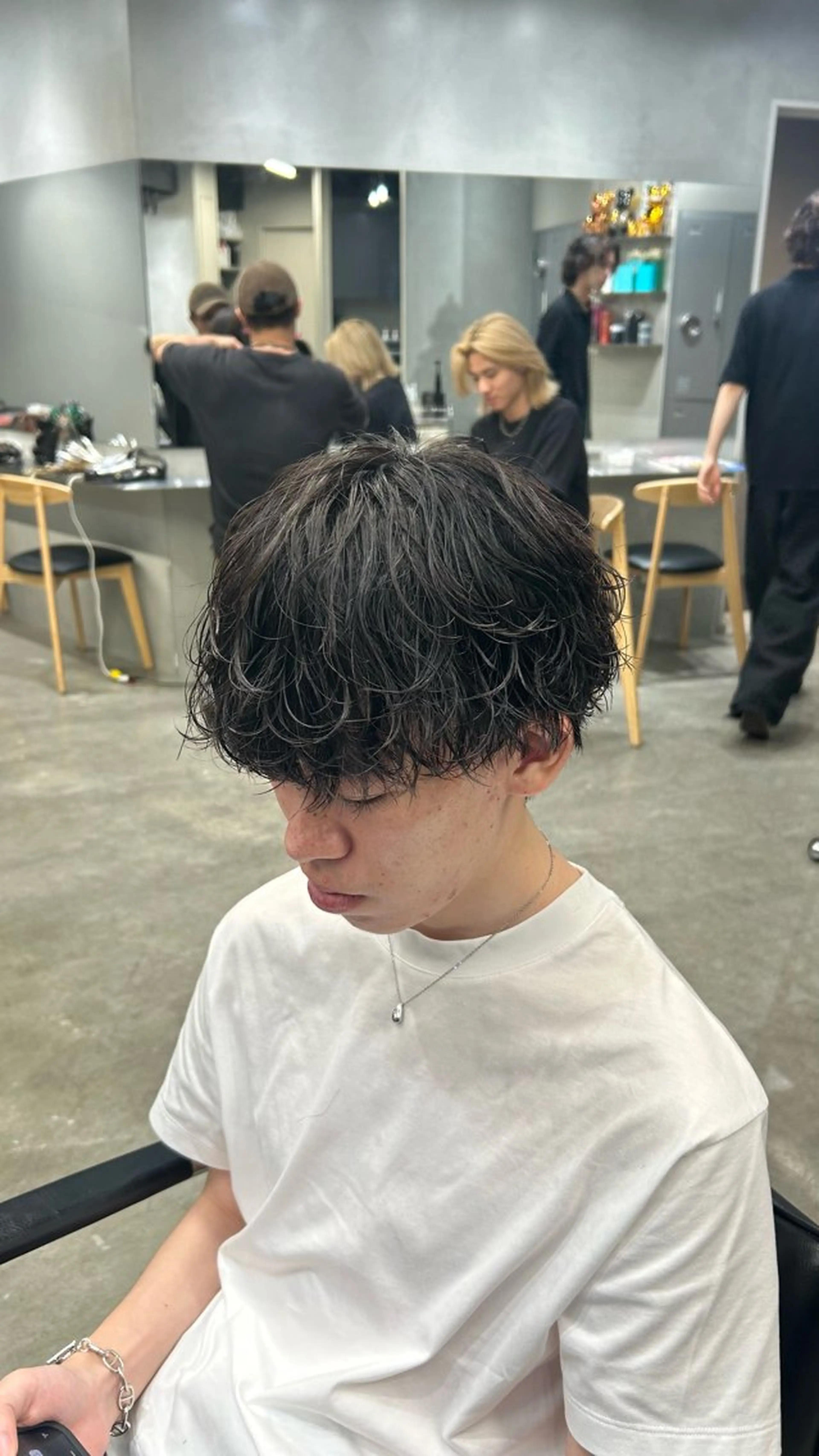 パーマ メンズ 藤平海音/fifth PARKのヘアスタイル