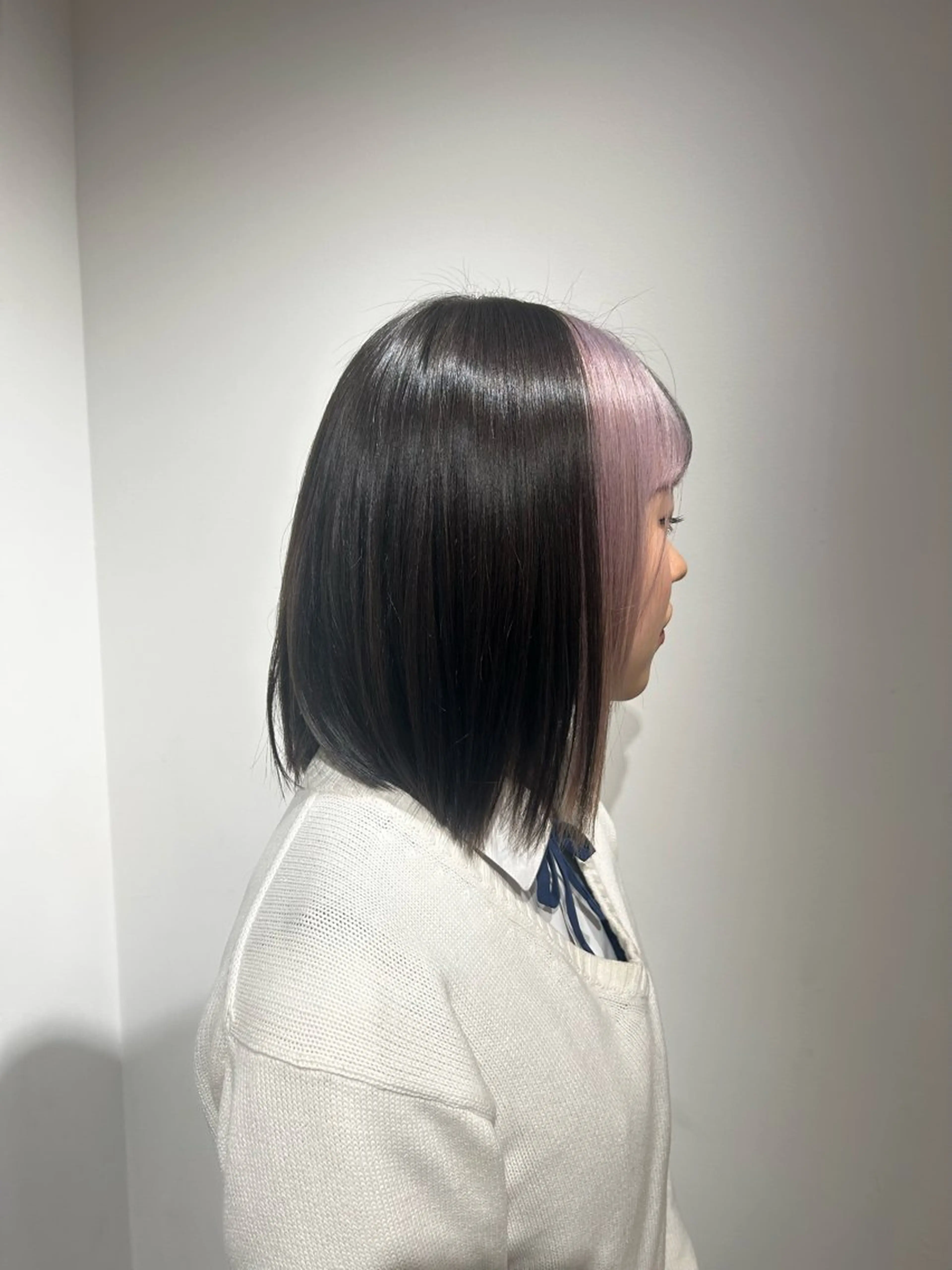 ミディアム カラー QUATRO水戸🌷 小沢青空のヘアスタイル