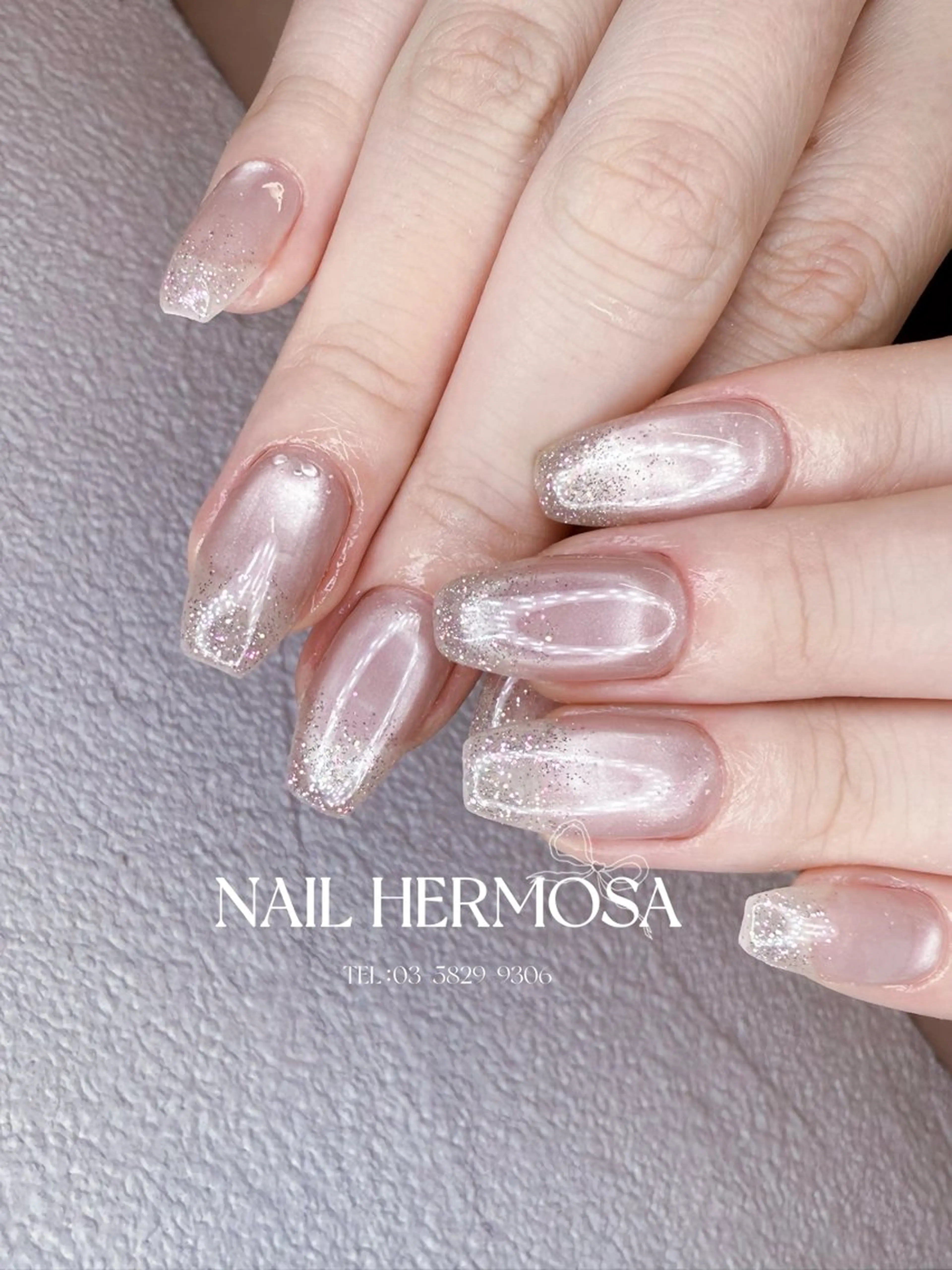 ネイル アートネイル ジェルネイル マグネットネイル 持ち込み ニュアンスネイル ハンドネイル ネイル エルモサのネイルデザイン