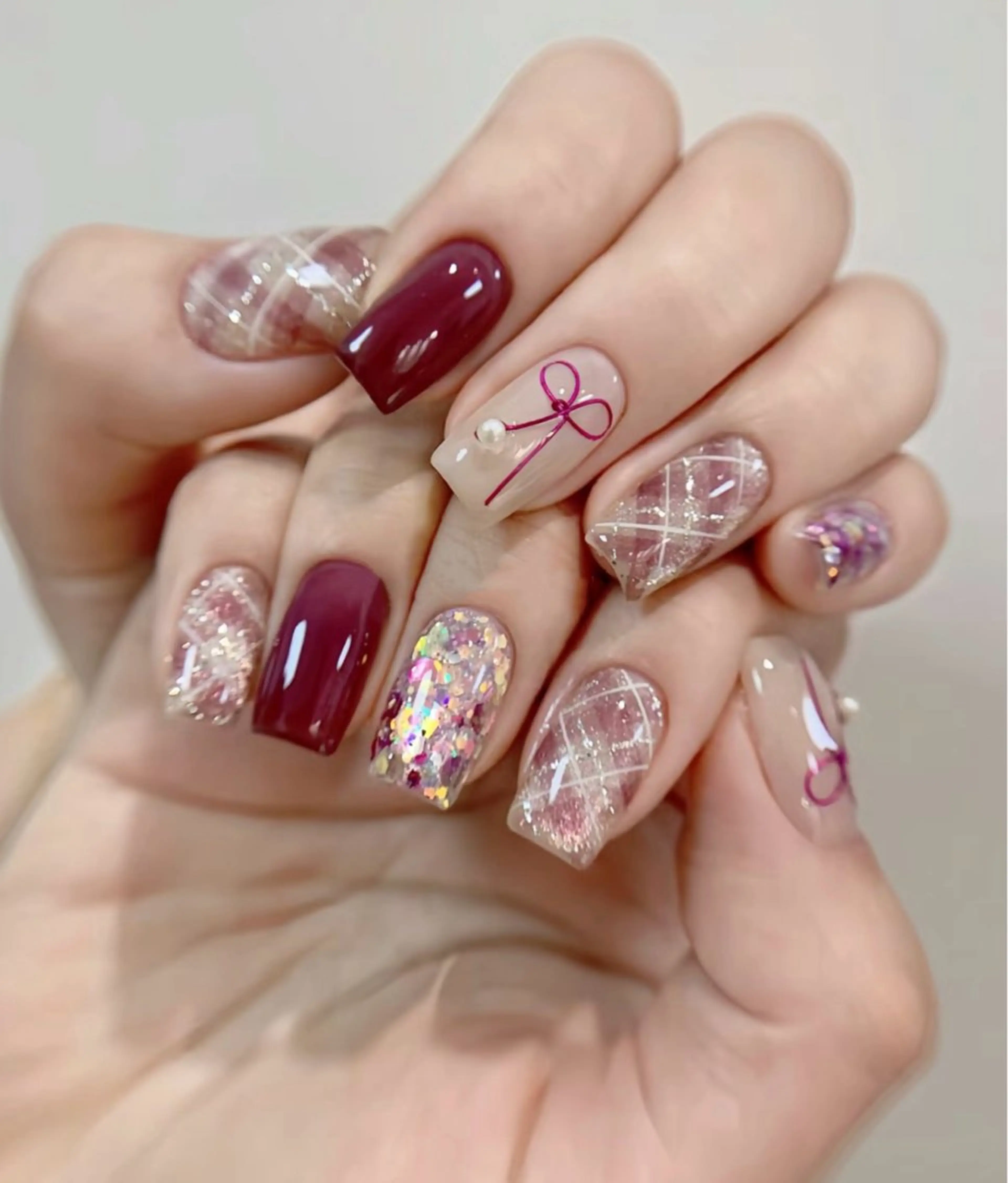 【ハンド】🌸画像持込OK 💅🏻持ち込みデザイン120分やり放題(時間内デザイン8本orパーツOK)🌸の写真