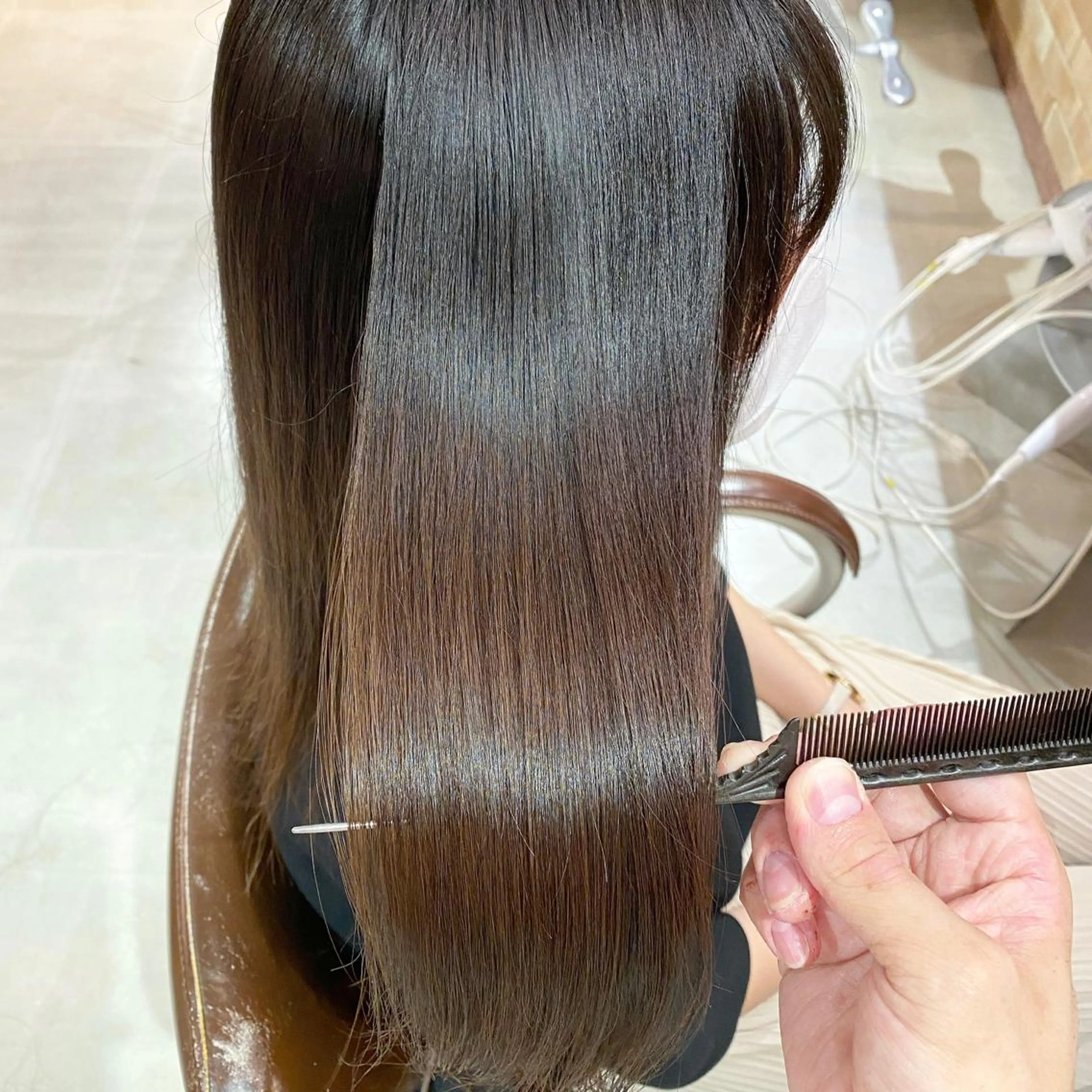 ロング 髪質改善 ロング トリートメント 酸熱トリートメント 髪質改善特化 安東駿介のヘアスタイル