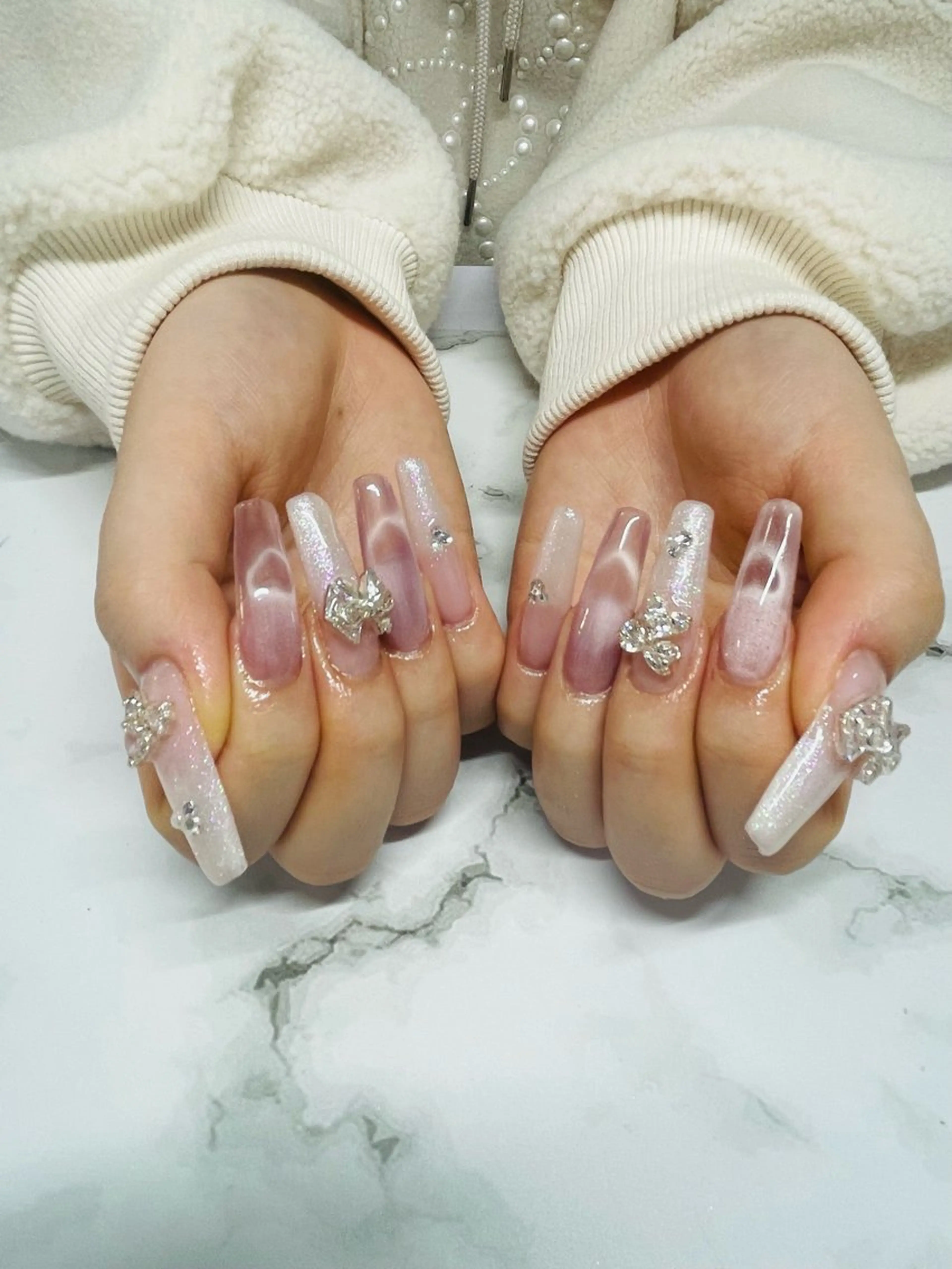 ネイル 長さ出し 持ち込み Star Beautyのネイルデザイン