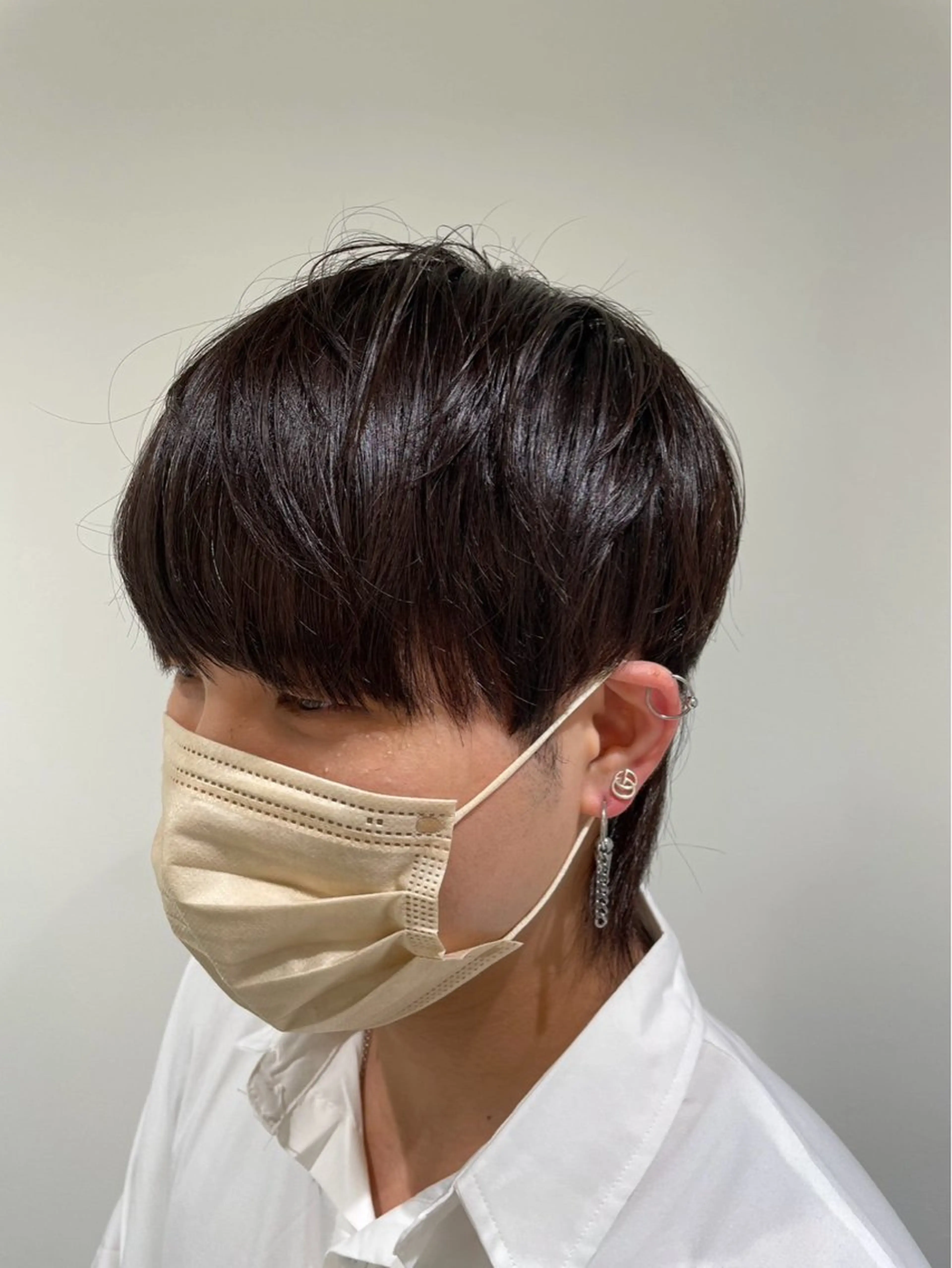 メンズ 【シャドウパーマ センターパート】義心のヘアスタイル