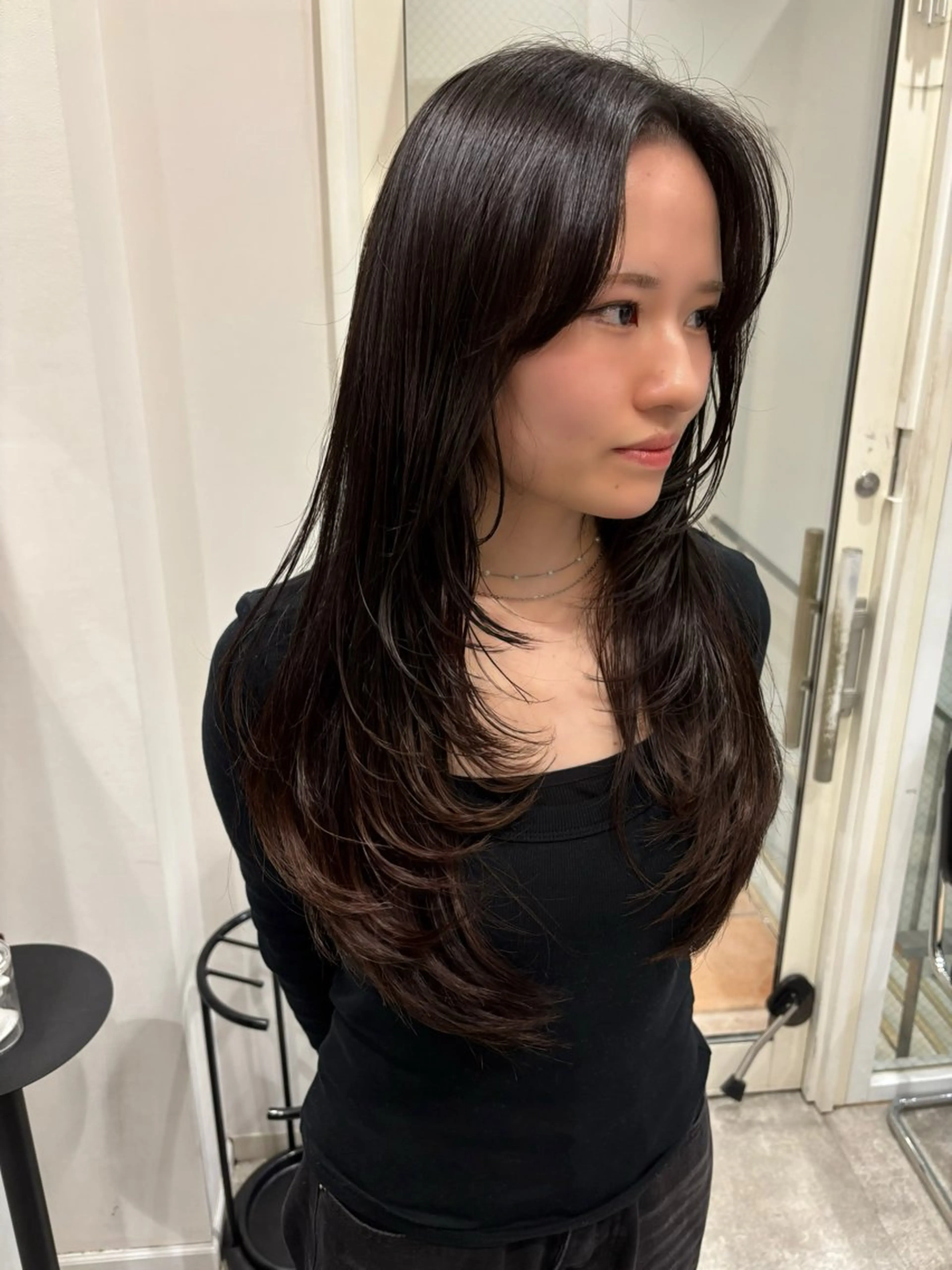 ロング ロングレイヤー レイヤーカット ロング Keshiki大名 安部 真輝のヘアスタイル