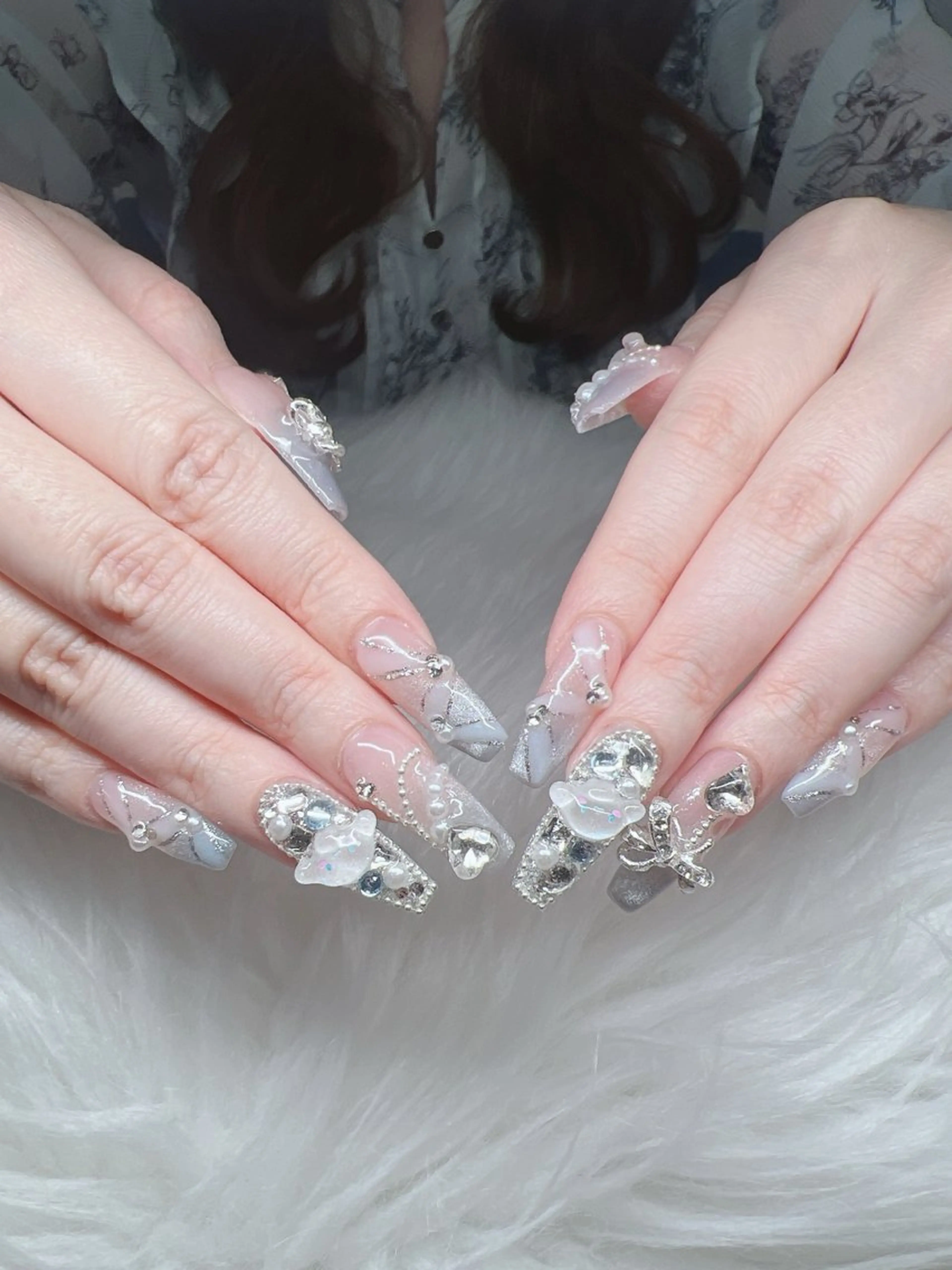 ネイル ハンドネイル Lee Nails チップ長さだし専門店のネイルデザイン
