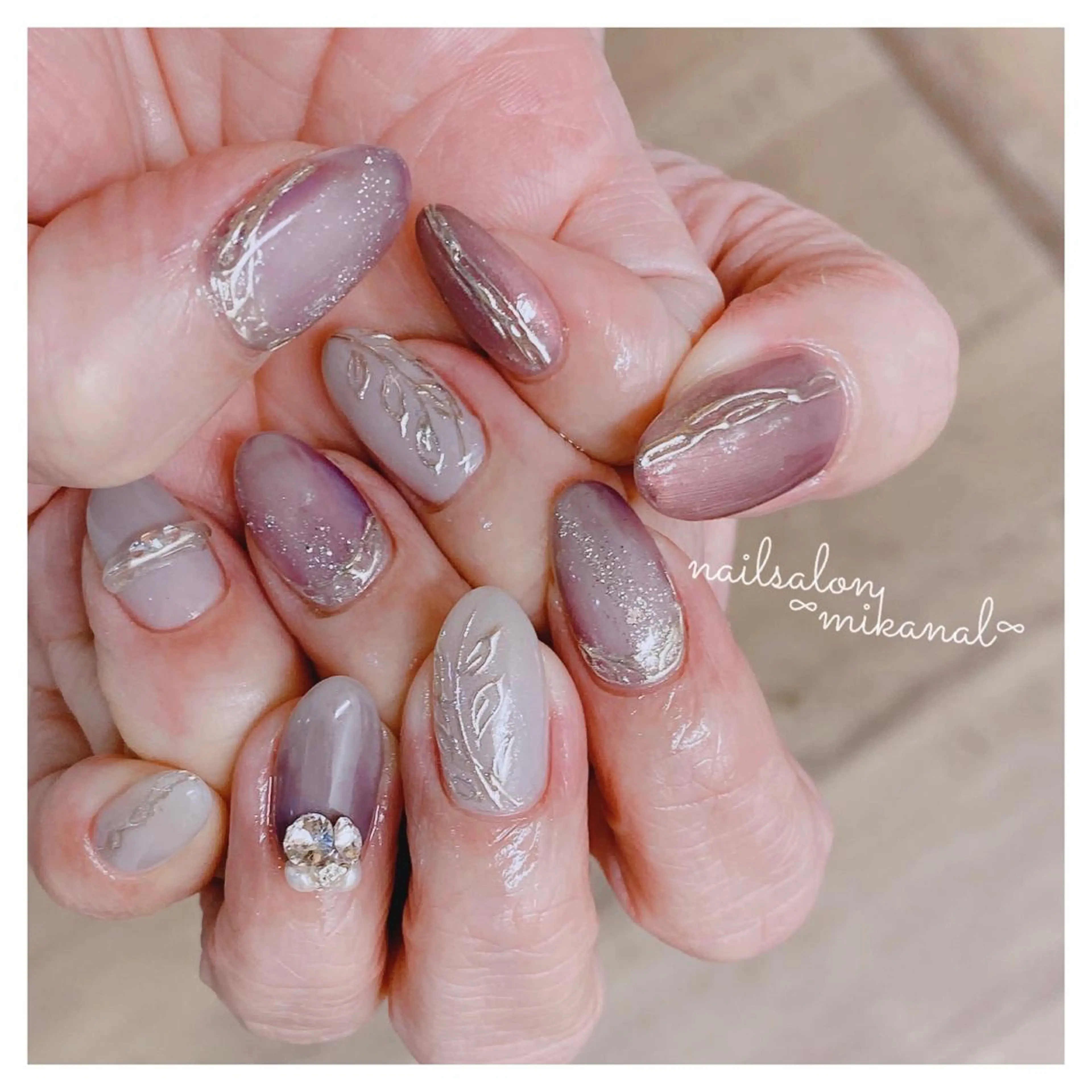 ネイル ハンドネイル nailsalon ∞ ﾐｶﾅﾙ ∞のネイルデザイン