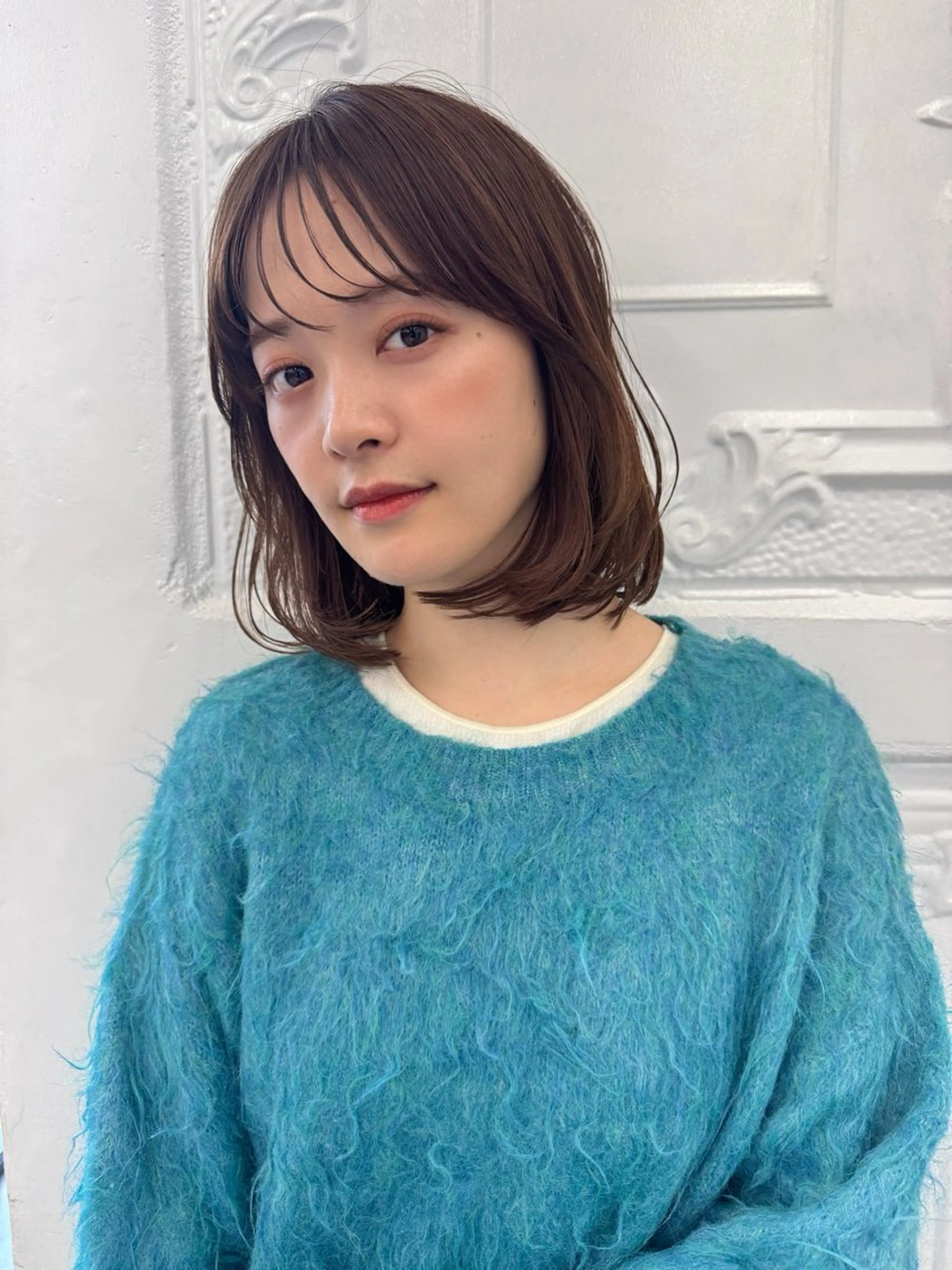 ミディアム 艶髪／レイヤー／ 垢抜け🩵／MARIのヘアスタイル