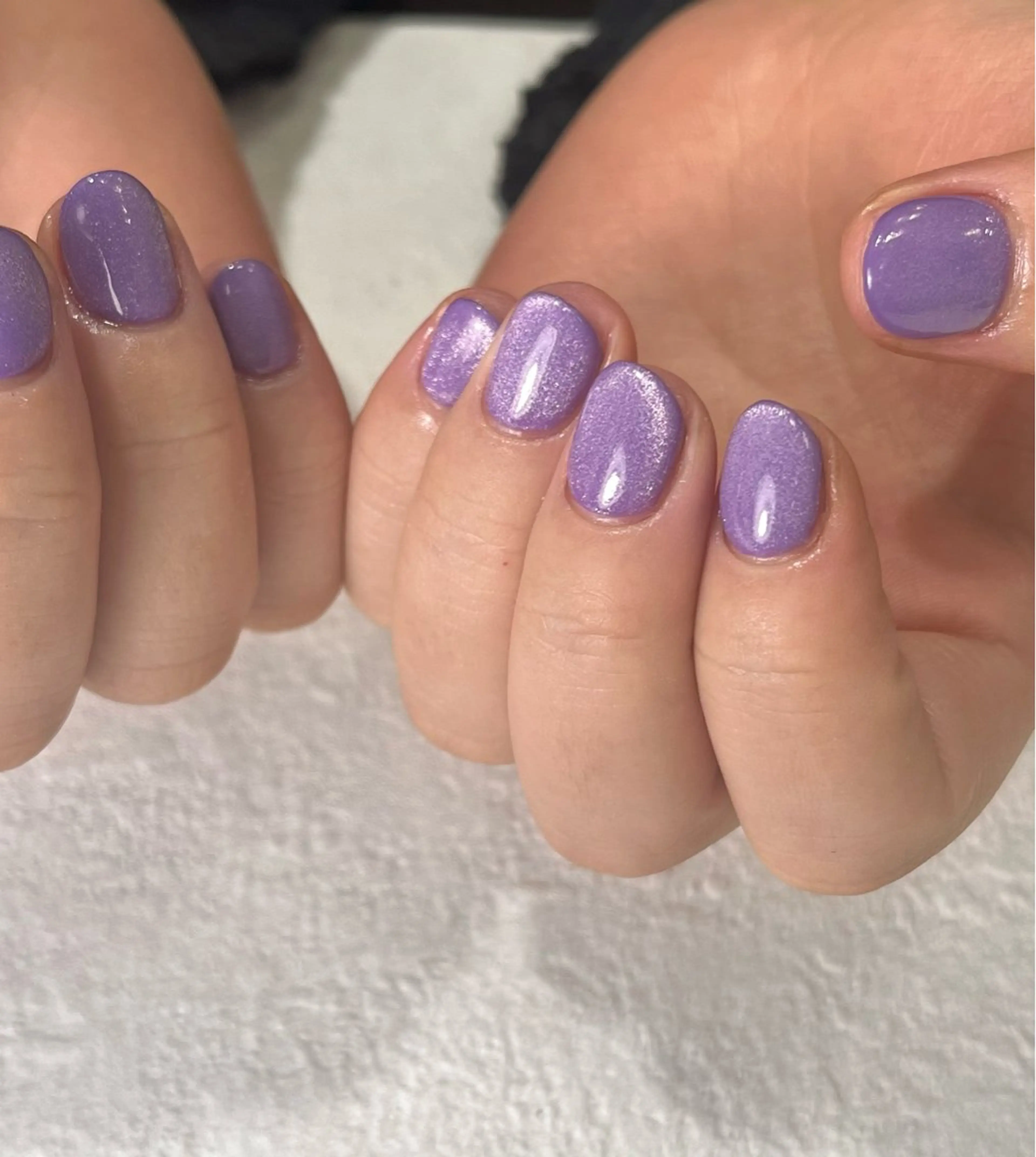 ネイル キラキラネイル ラメ(グリッター) マグネットネイル マグネットワンカラー ワンカラーネイル ハンドネイル Para Sol nail　Maoのネイルデザイン