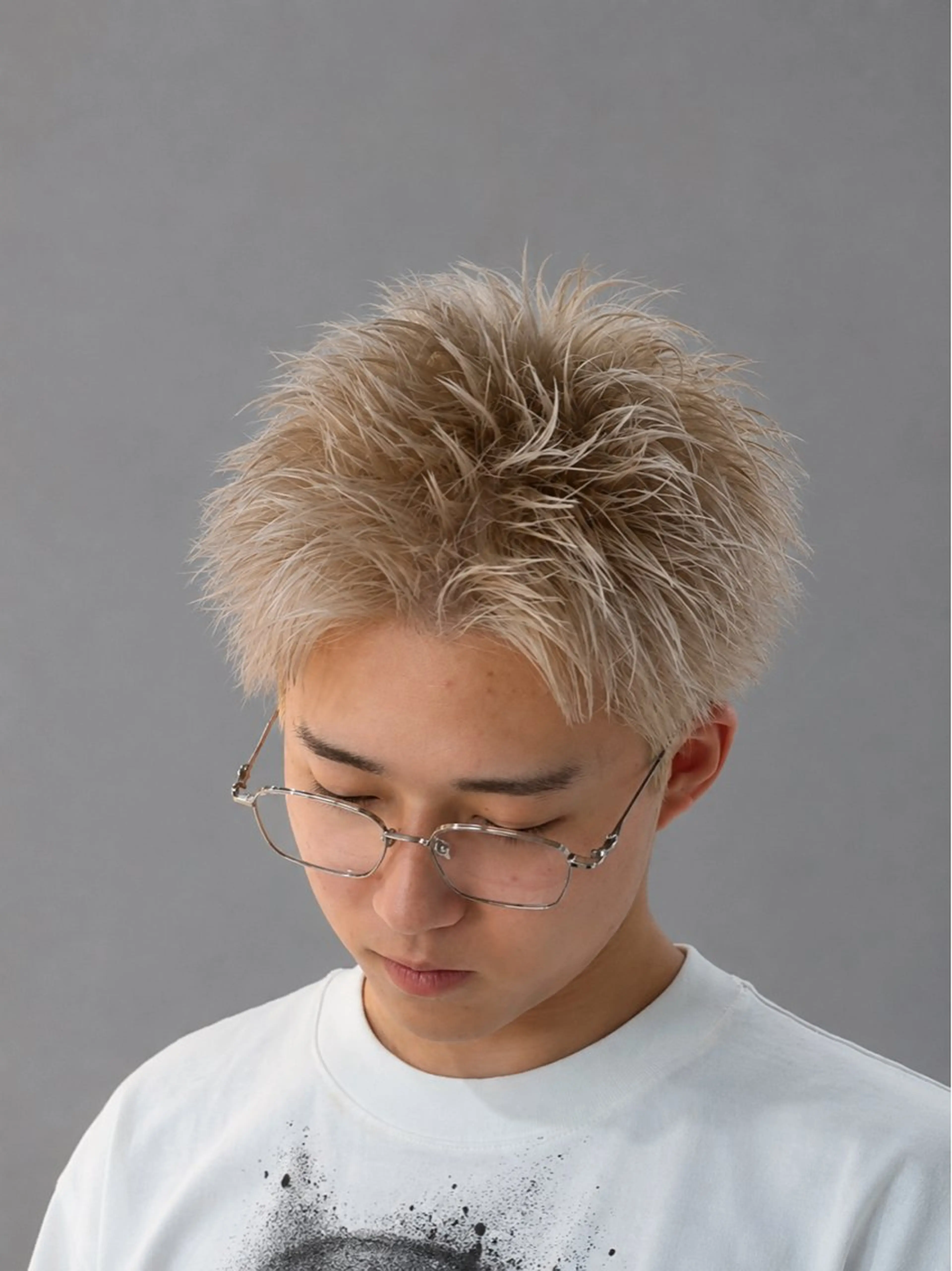 ショート カラー パーマ ヘアアレンジ メンズ キッズ 細川 秀平のヘアスタイル