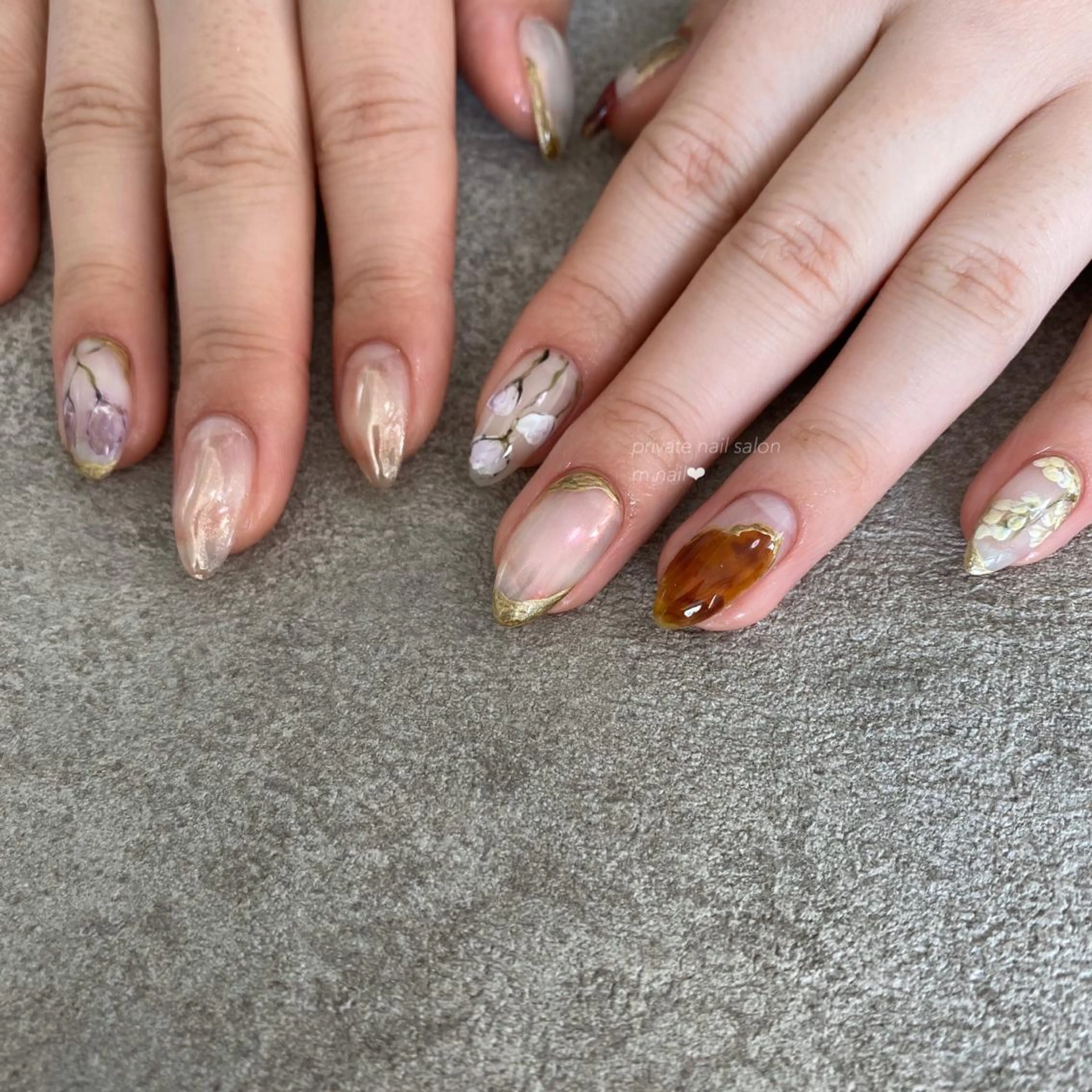 ネイル フラワーネイル ハンドネイル 小河原 舞のネイルデザイン