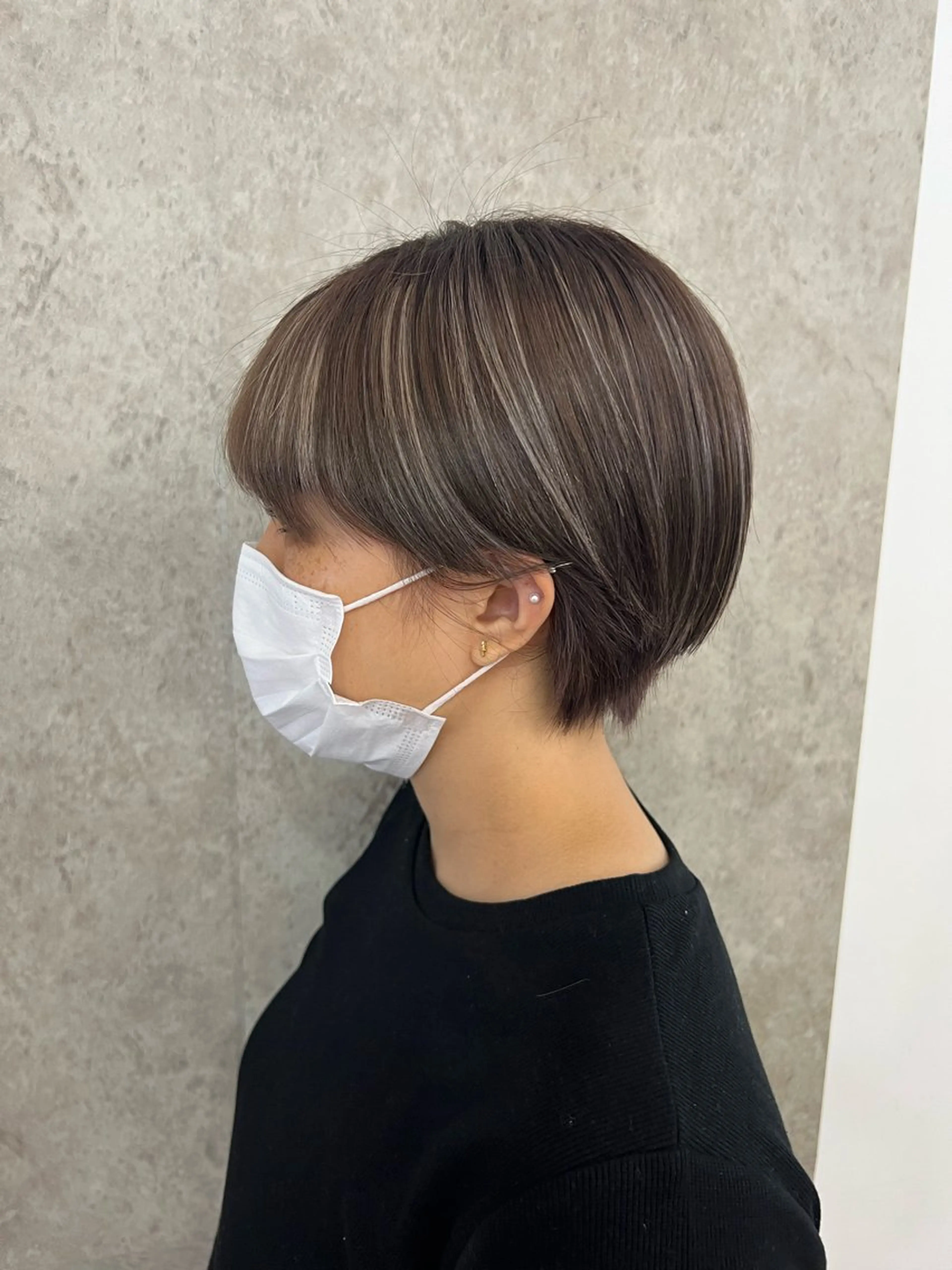 ショート カラー パーマ ヘアアレンジ ハイライトカラー ハイライト ショートヘア ショートヘア原宿 fifth コシのヘアスタイル