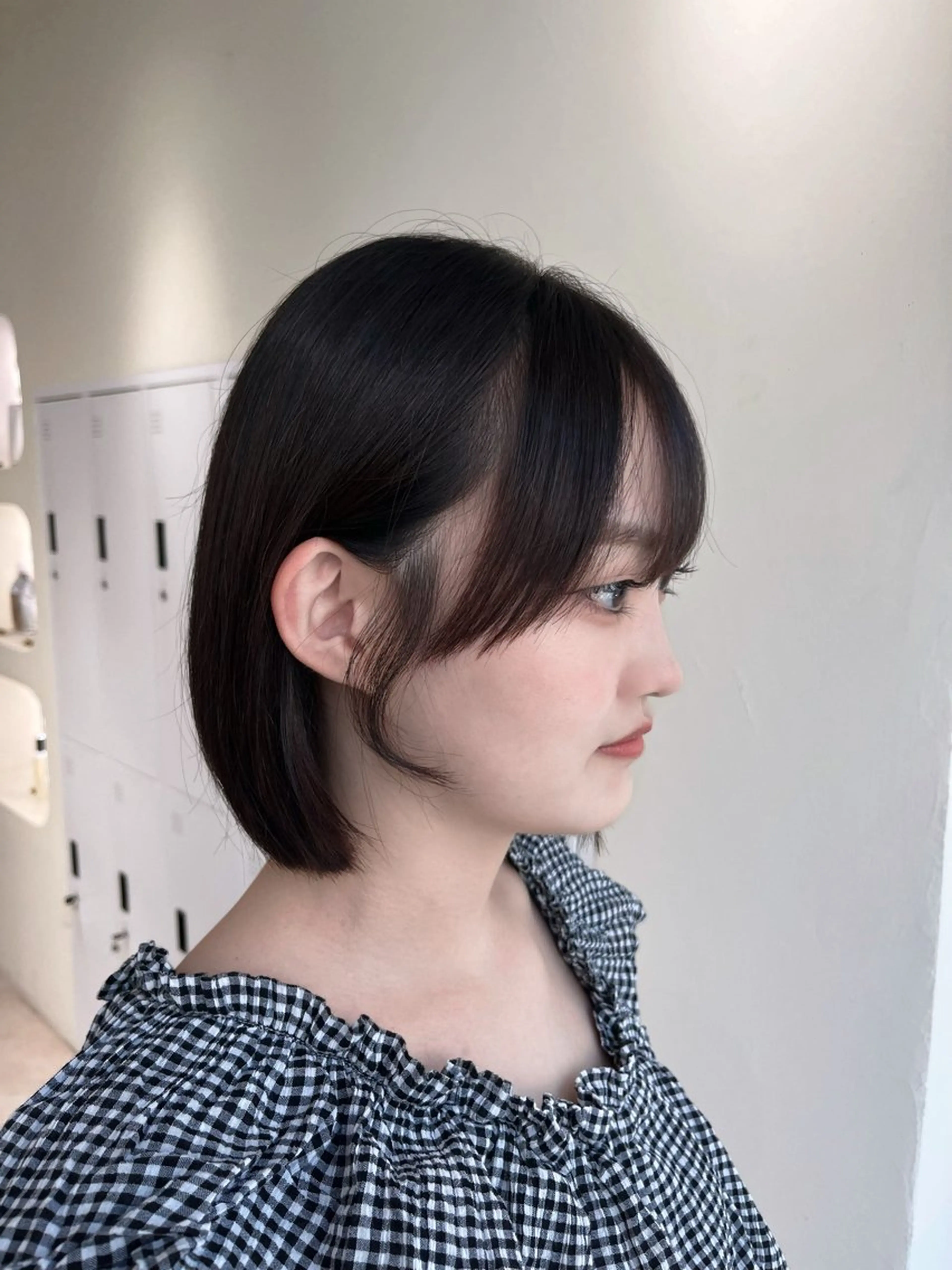 ショート ボブ 韓国風ヘア 顔周りカット🍑 Zina難波 Akiのヘアスタイル