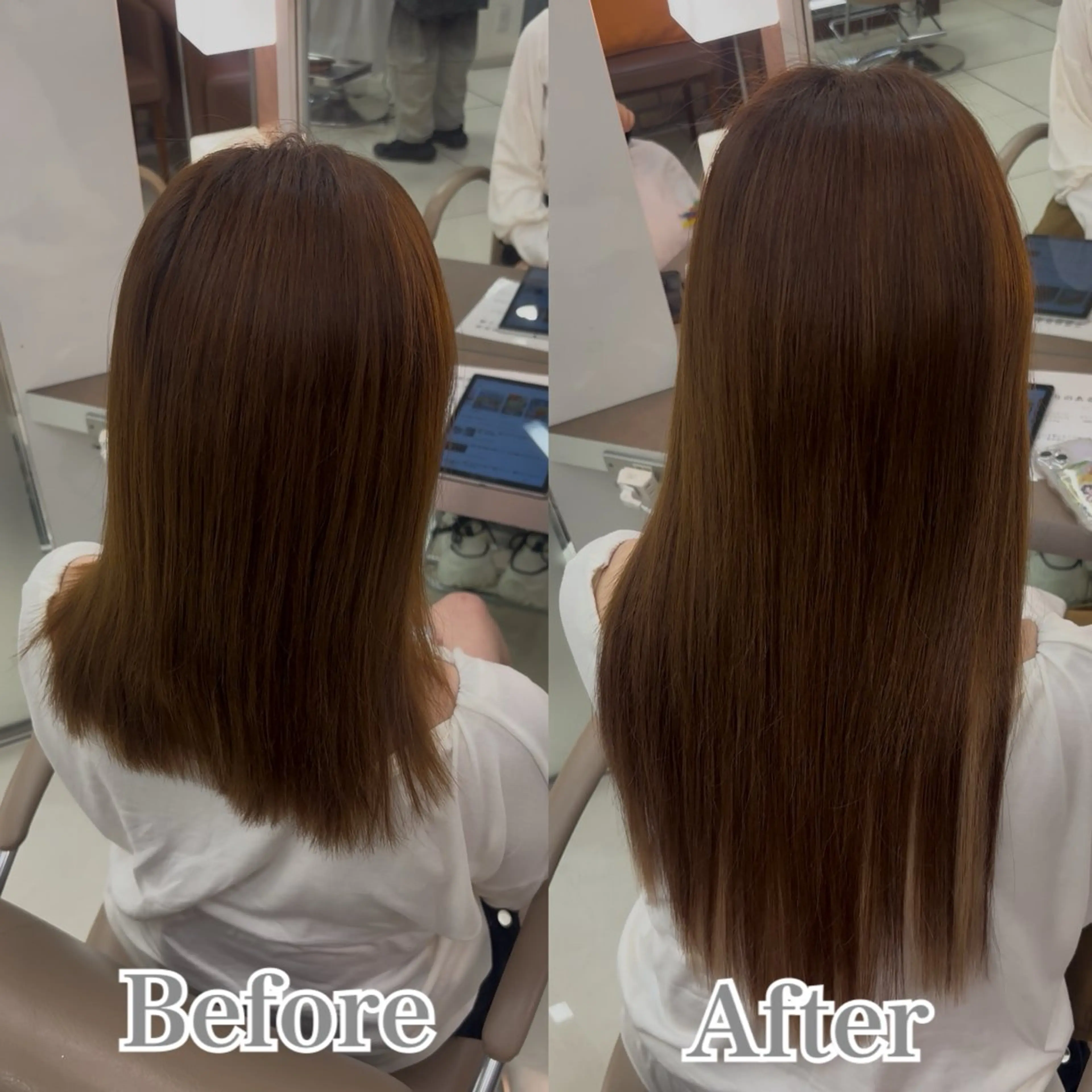 ロング カラー ヘアアレンジ シールエクステ エクステ 羽エク指名No1✨️ シールエク🌙しぇるのヘアスタイル