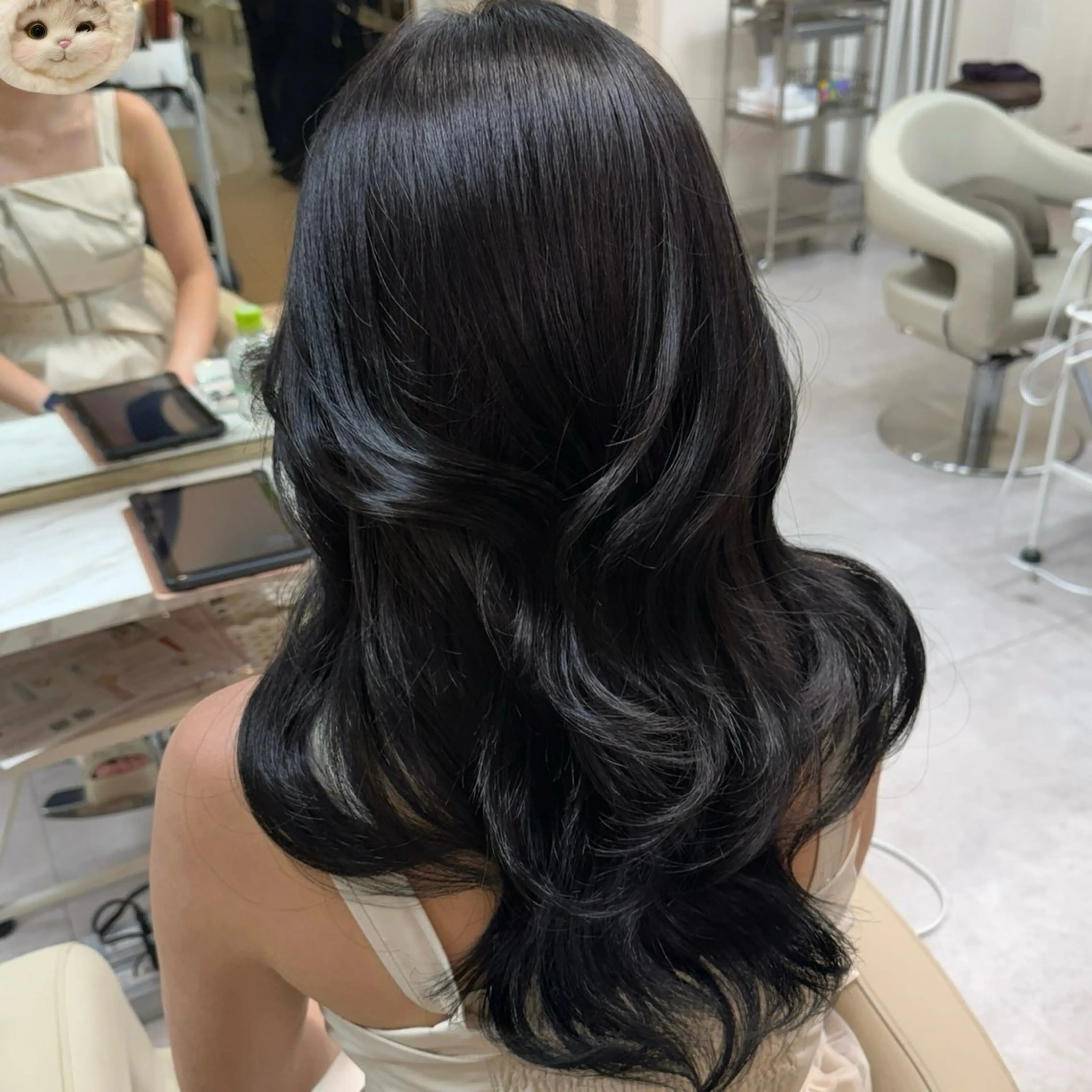 ロング カット ヘアカラー トリートメント ♡韓国/レイヤー カット/Ayana♡のヘアスタイル