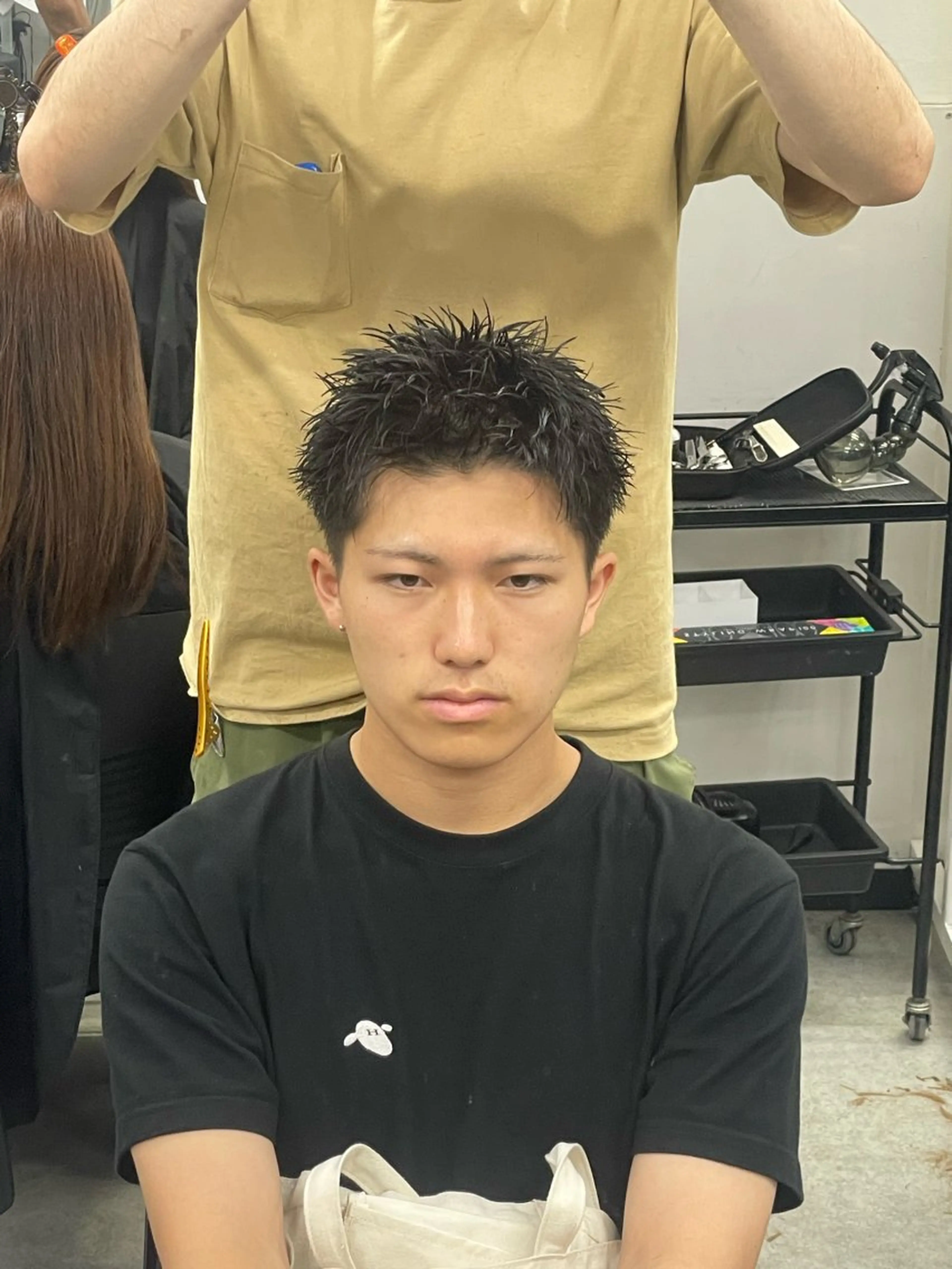 メンズ 💈フェザーパーマ 須賀俊介💈のヘアスタイル