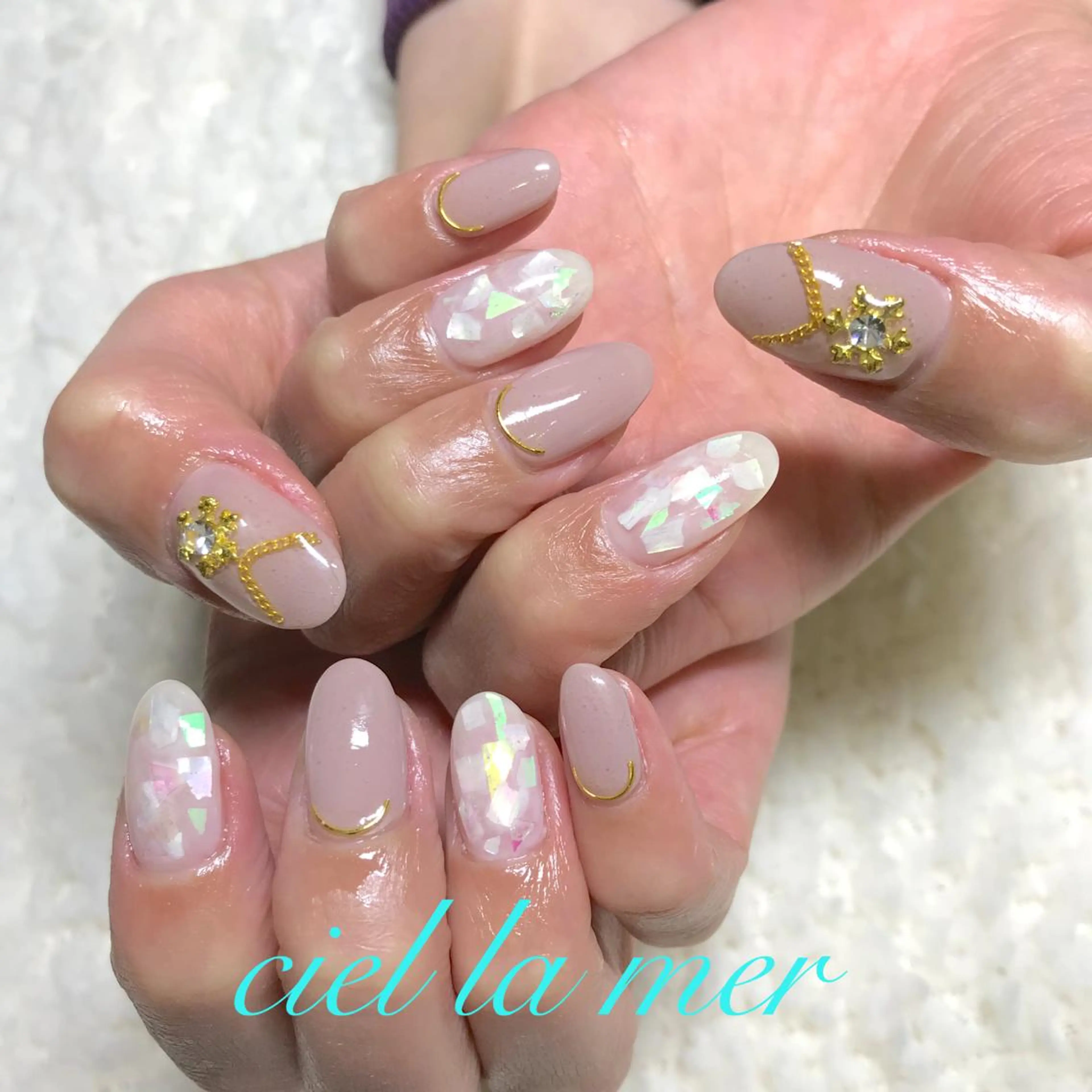 ネイル ハンドネイル フットネイル ciel la merのネイルデザイン