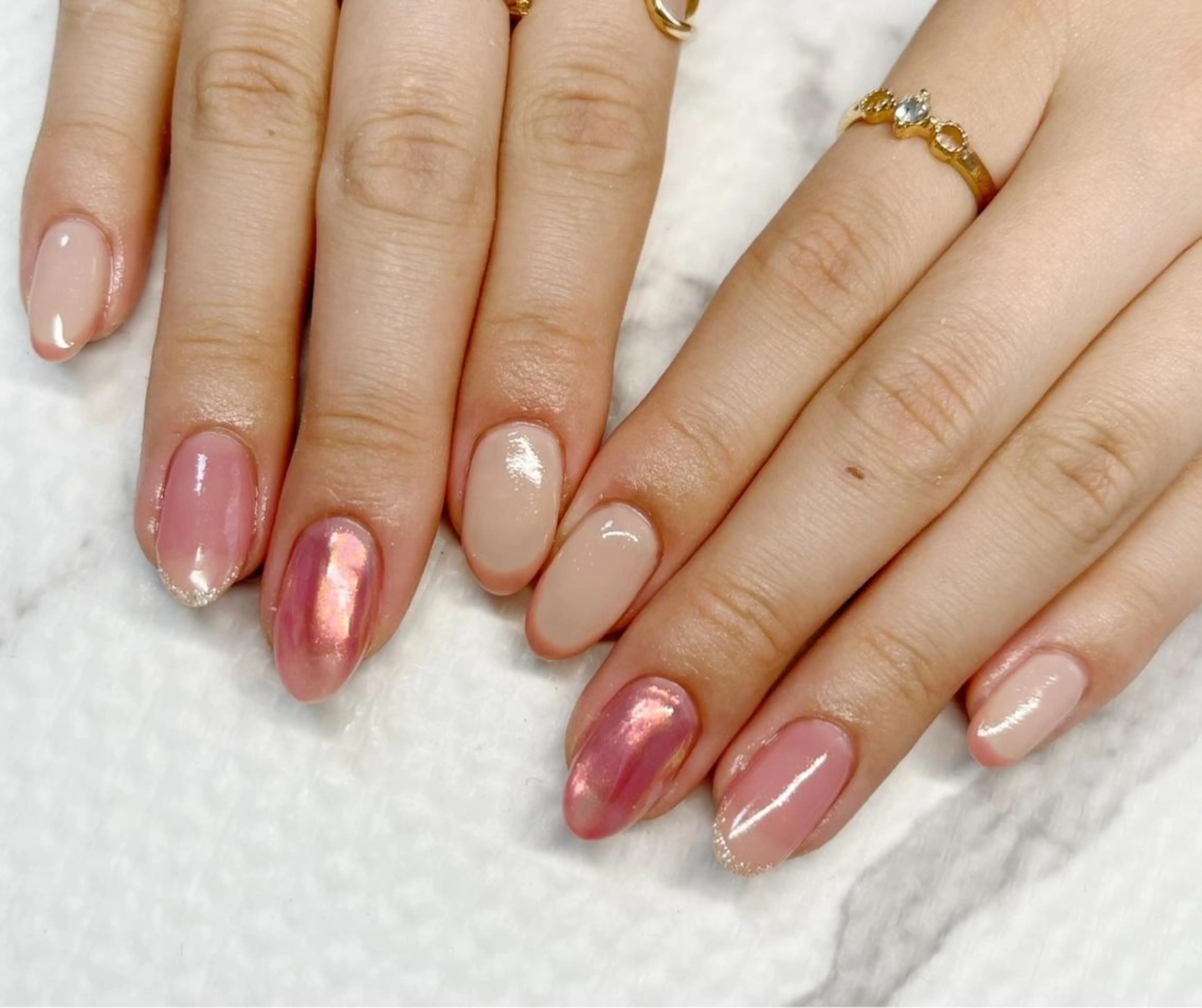 ネイル フットネイル グリーン オフィスネイル ワンカラーネイル 春ネイル Lily Blancheのその他イメージ