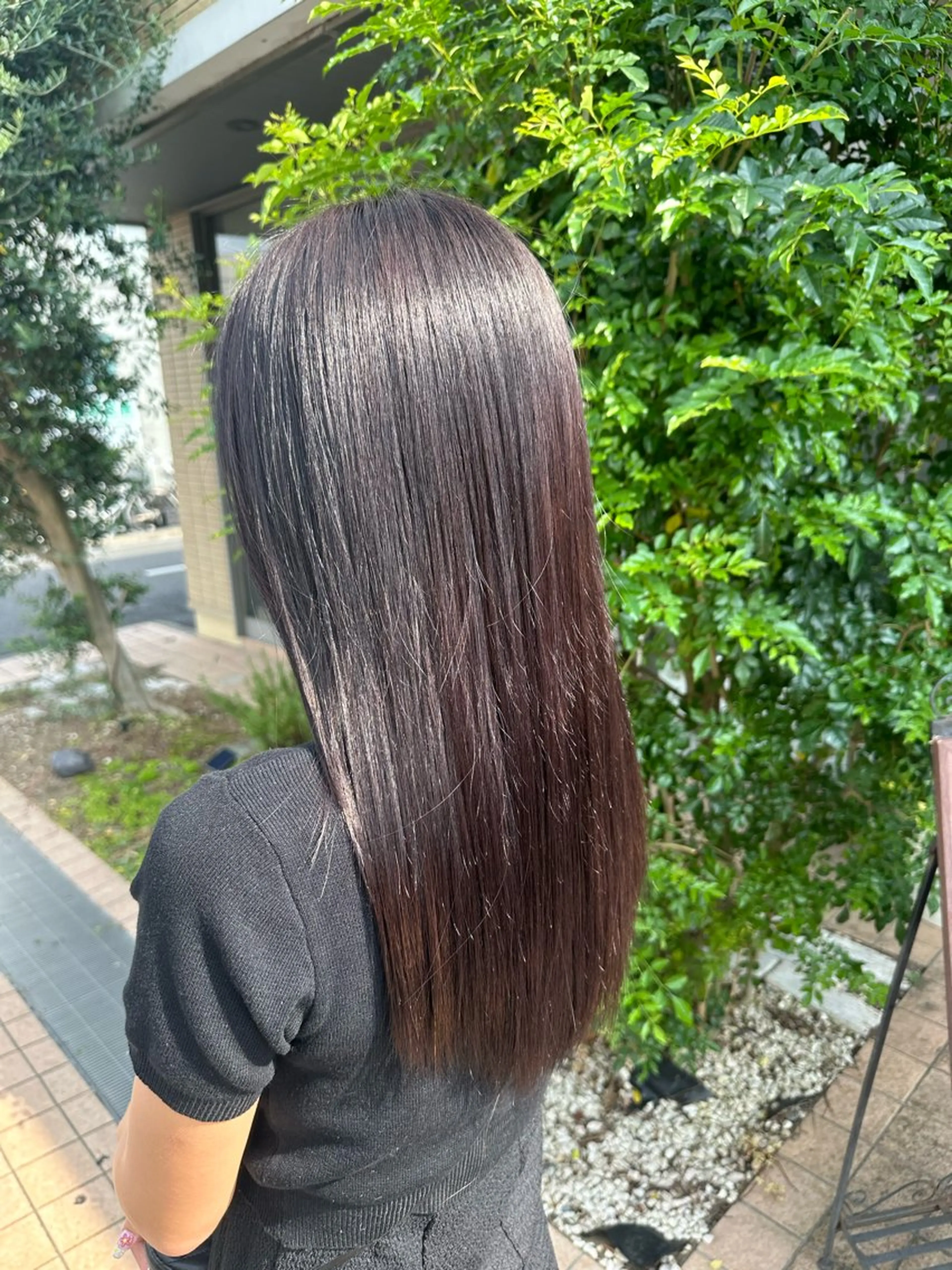 ロング ヘアカラー トリートメント ツヤ髪質改善 💜れいな💜のヘアスタイル