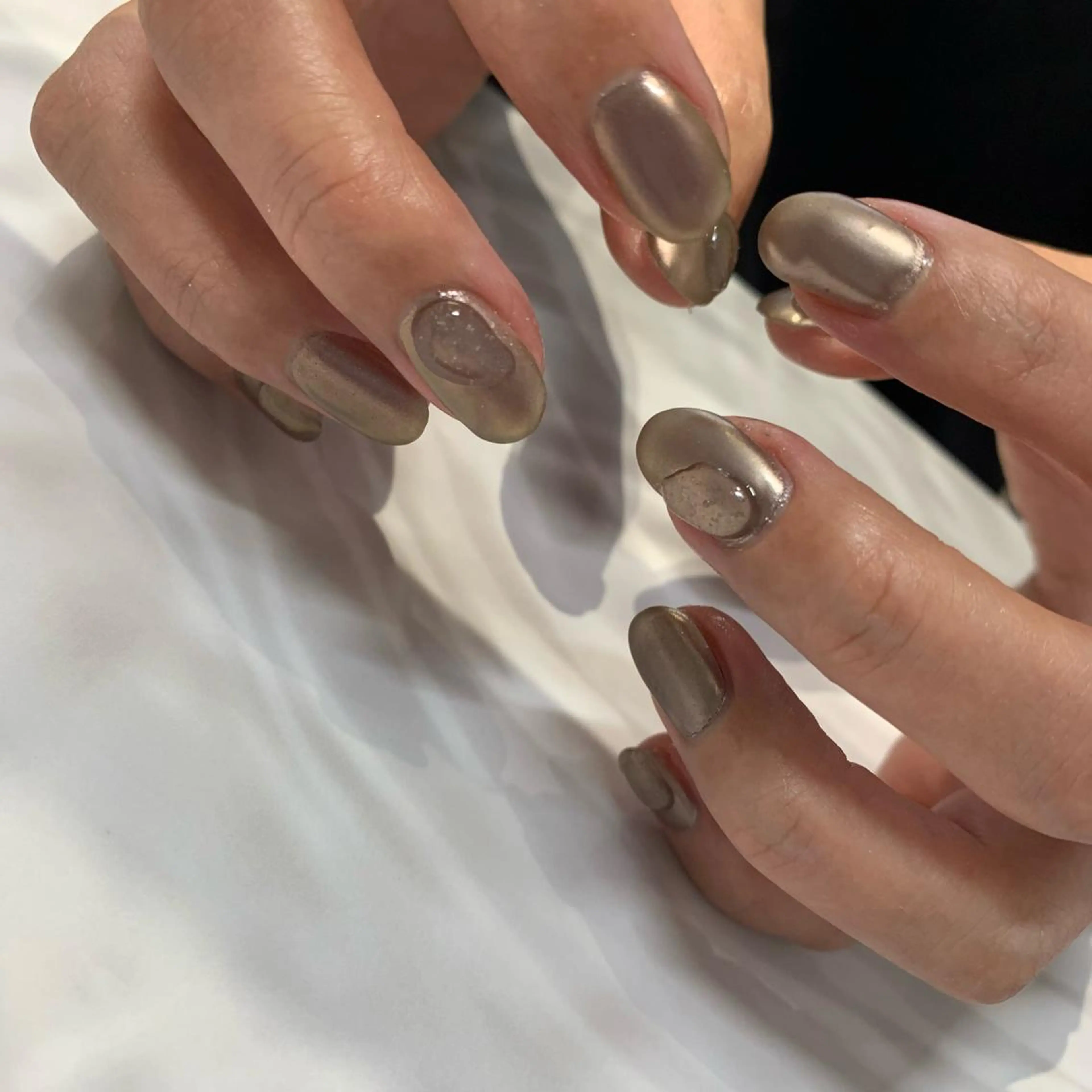 ネイル マットネイル ぷっくりネイル マキノ ユイのネイルデザイン