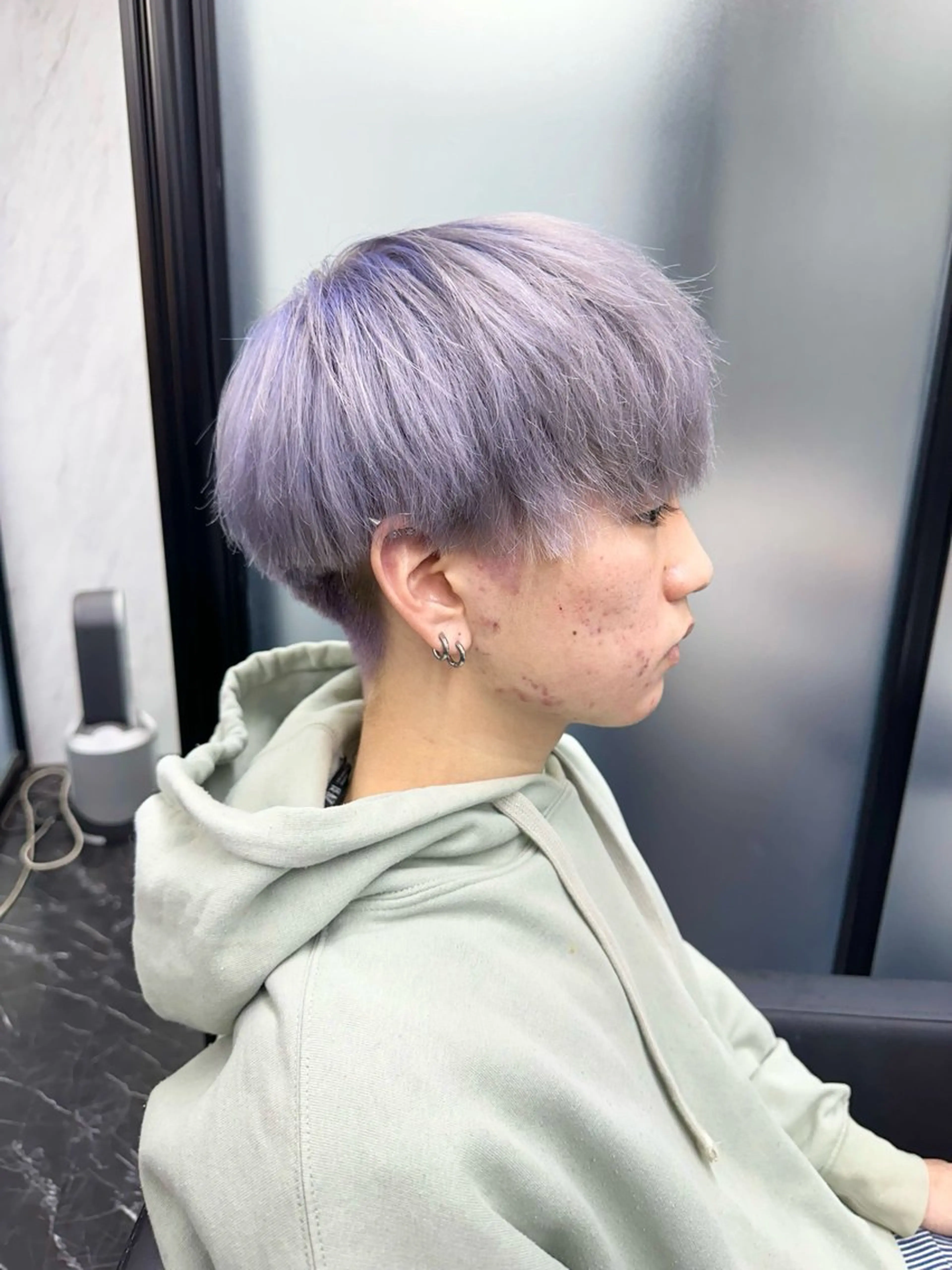 ショート カラー メンズ メンズハイトーン ハイトーンカラー ヘアカラー トリートメント メンズ特化/ マンツーマン/Ryuのヘアスタイル