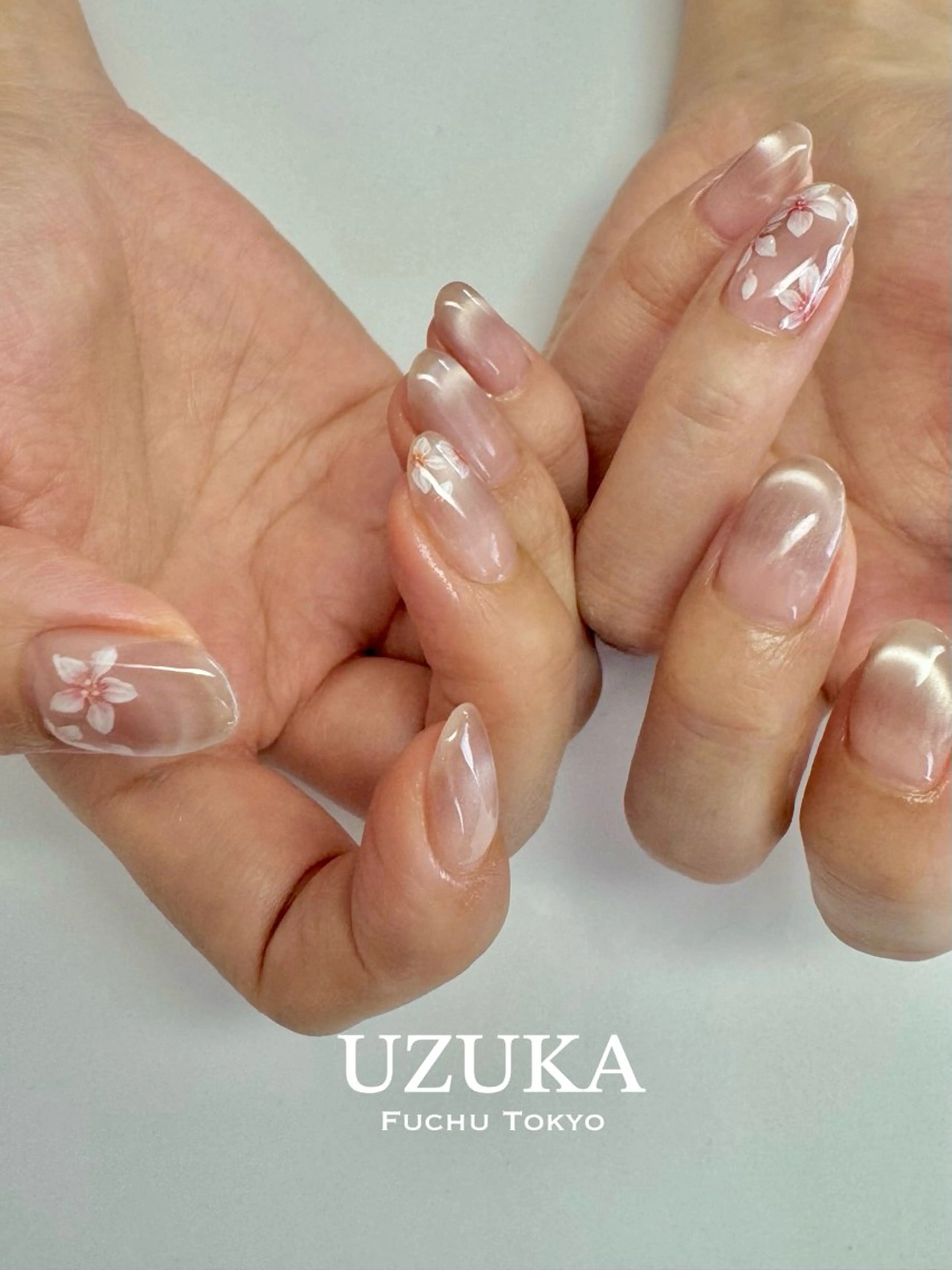 ネイル 桜ネイル 春ネイル 【 enn 】 Uzuka Yukaのネイルデザイン